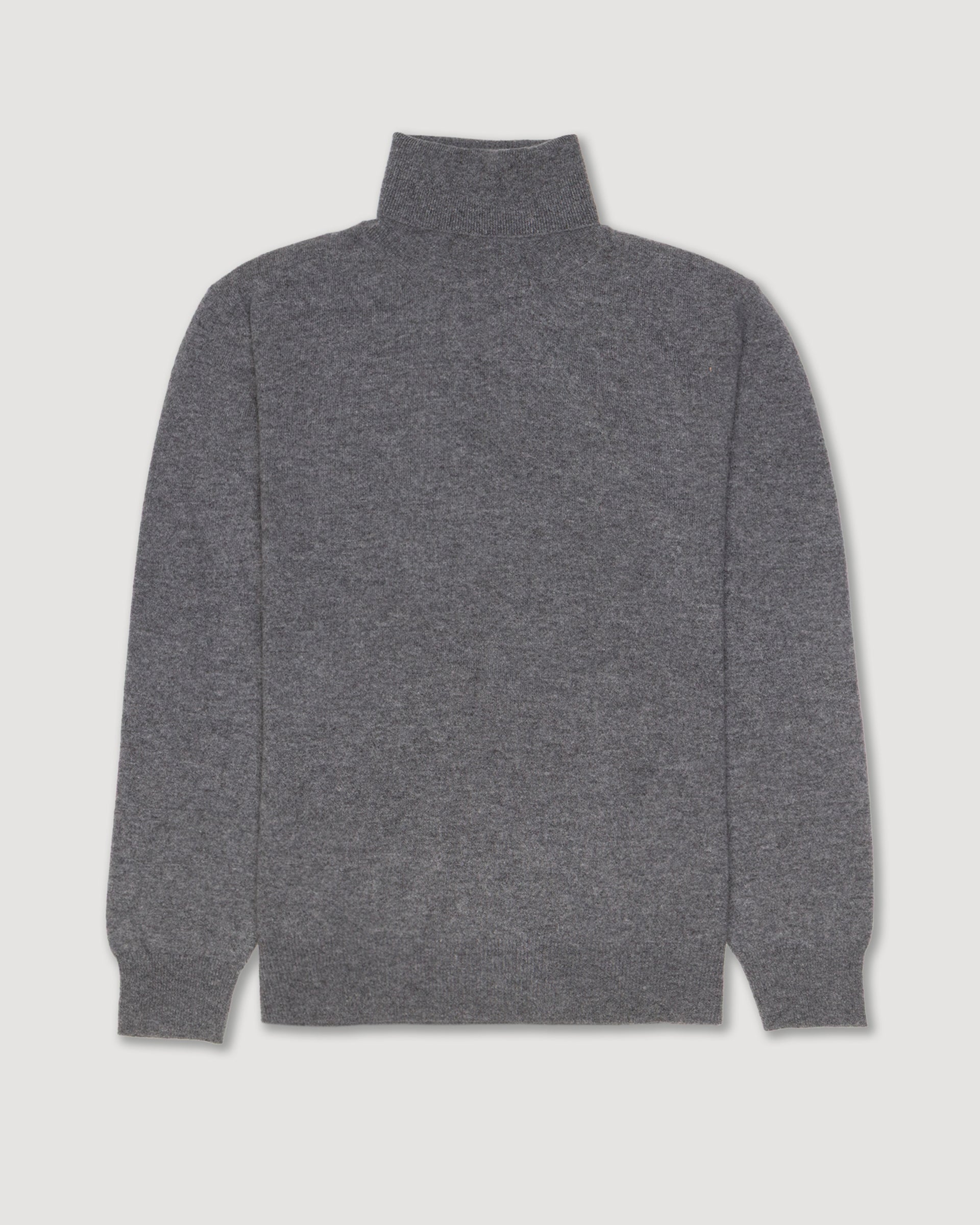 Maglia Dolcevita Rasata Cashmere M/ L - GRIGIO MEDIO