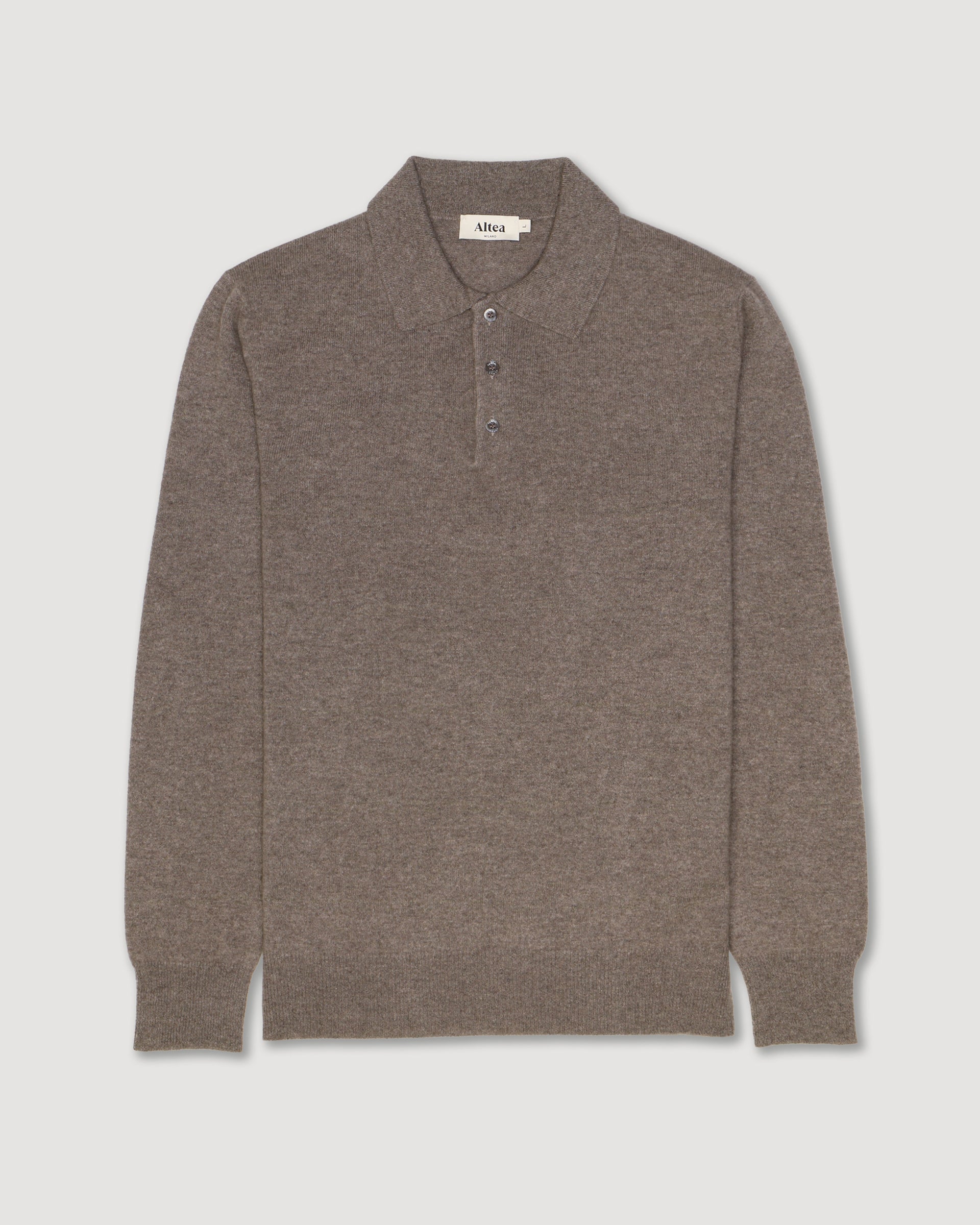 Maglia Polo Rasata Cashmere M/ L - TORTORA