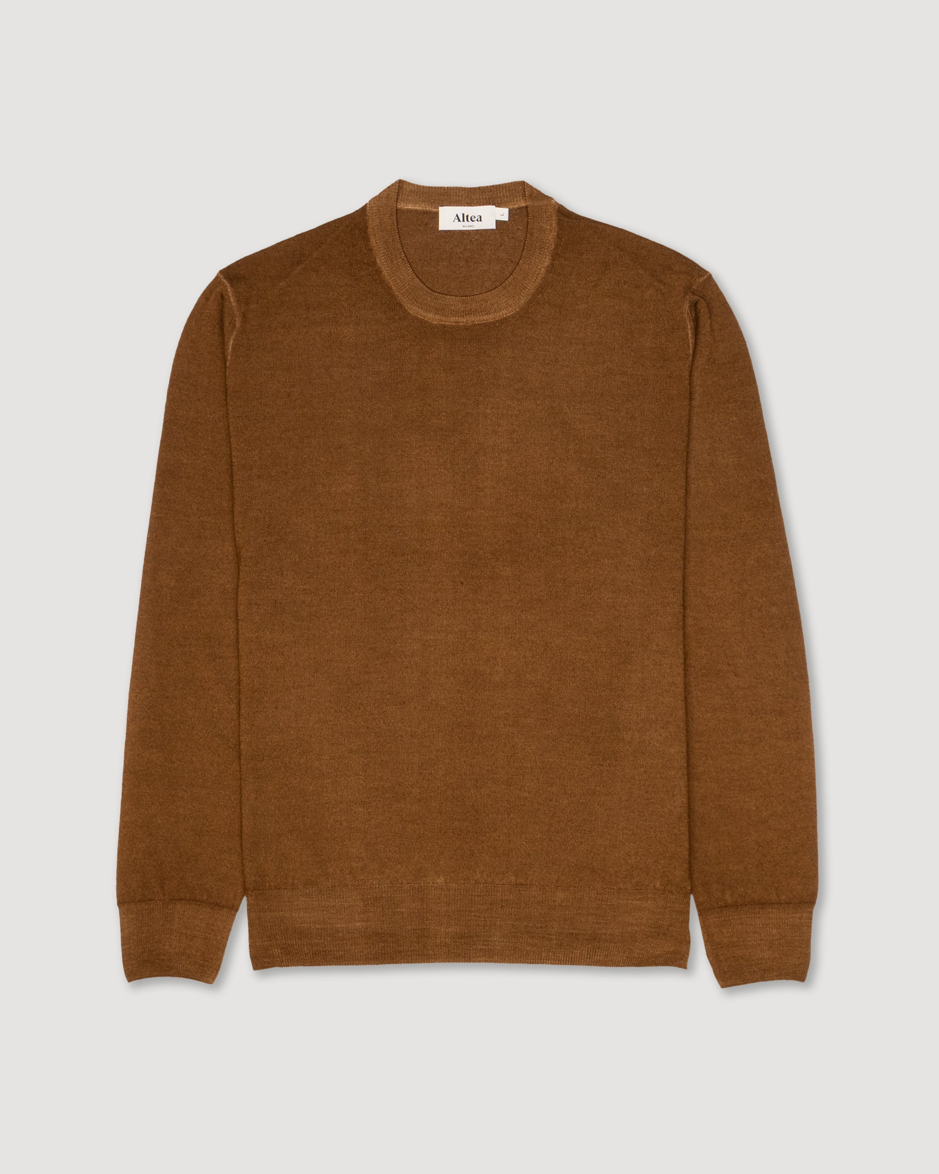 Magl. Girocollo Merino Rasata M/l T. Ca. - CAMMELLO