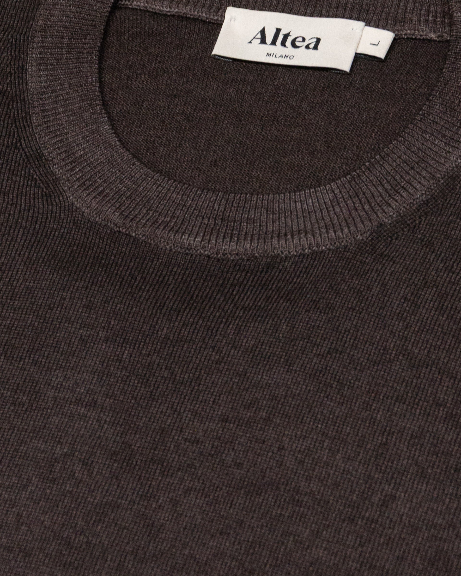 Magl. Girocollo Merino Rasata M/l T. Ca. - MORO