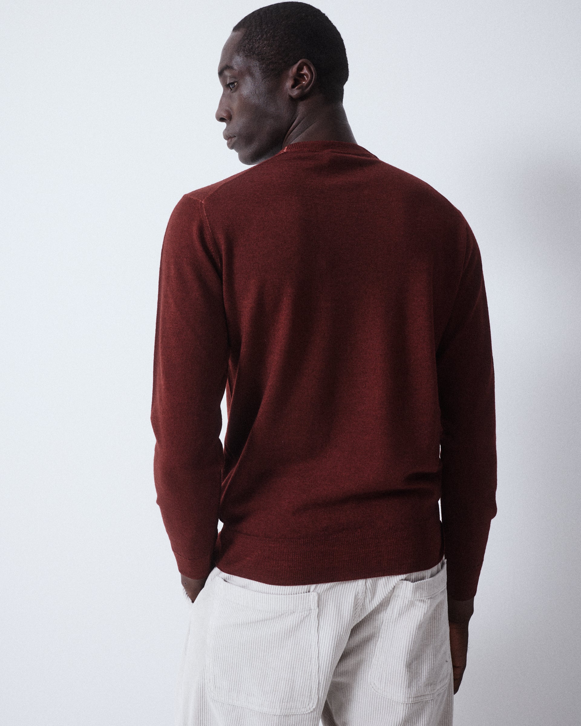 Magl. Girocollo Merino Rasata M/l T. Ca. - COTTO