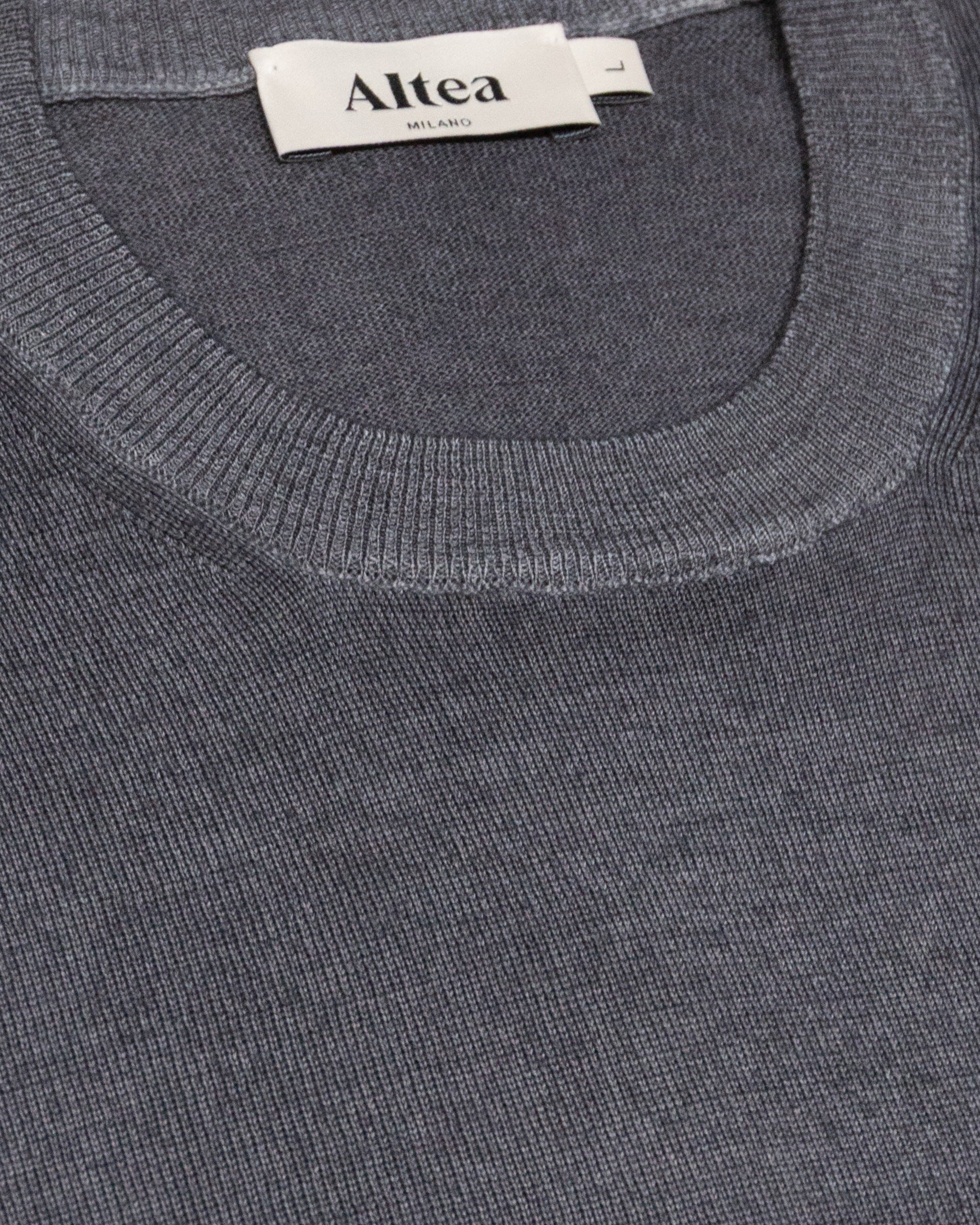 Magl. Girocollo Merino Rasata M/l T. Ca. - ANTRACITE.