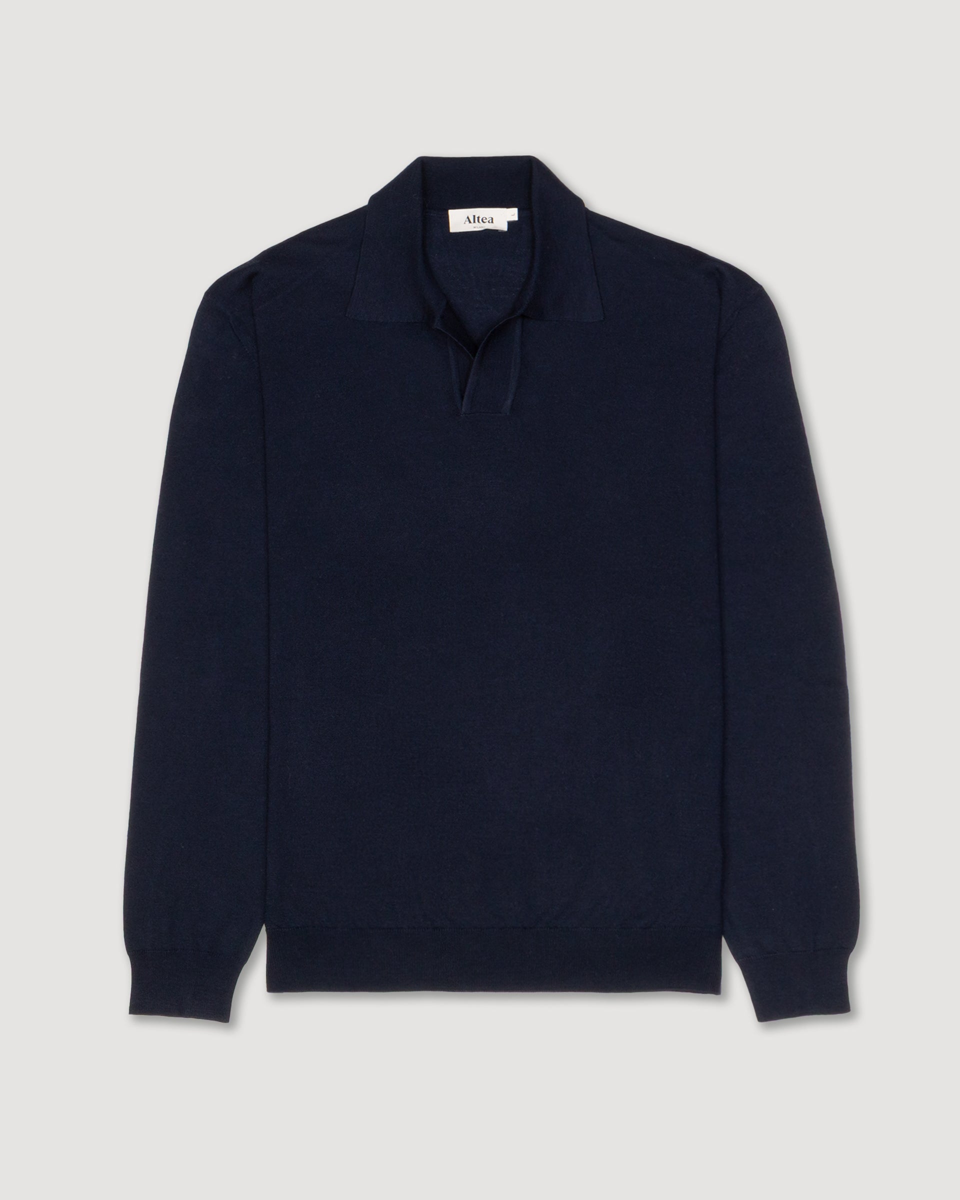 Maglia Open Collar Rasato M/ L - NAVY