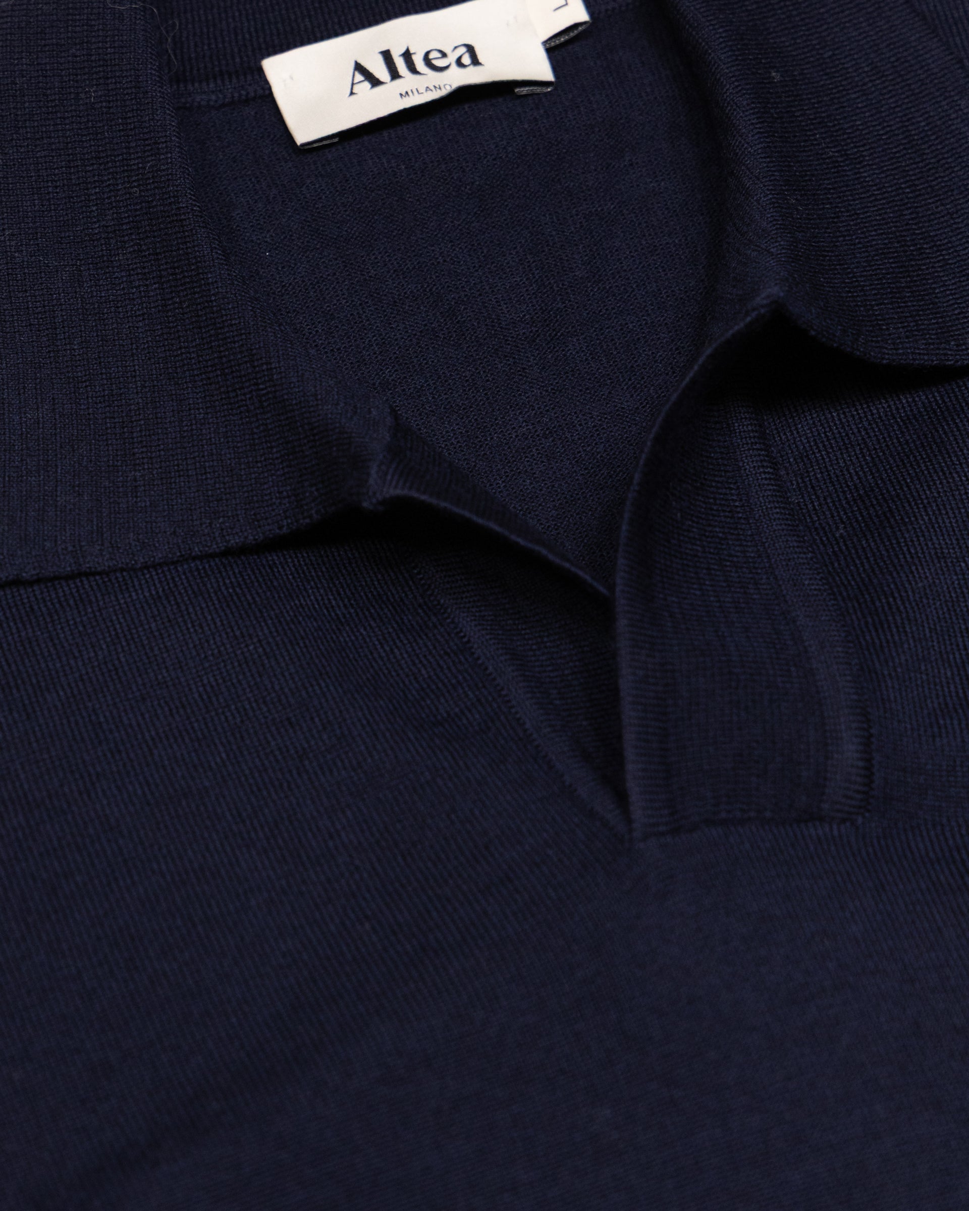 Maglia Open Collar Rasato M/ L - NAVY