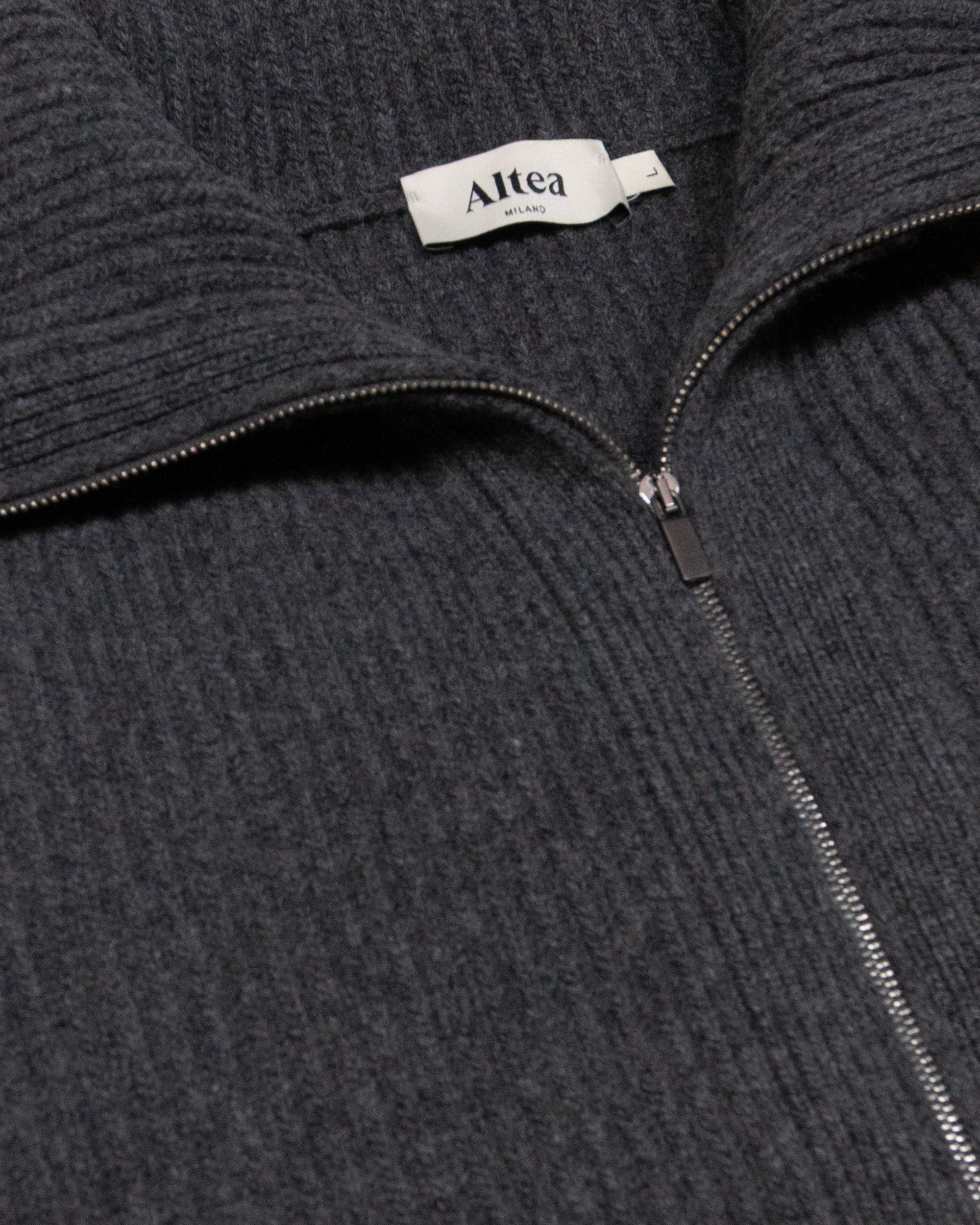 Giubbino Maglia Costa Ingl. Zip M/ L - ANTRACITE.