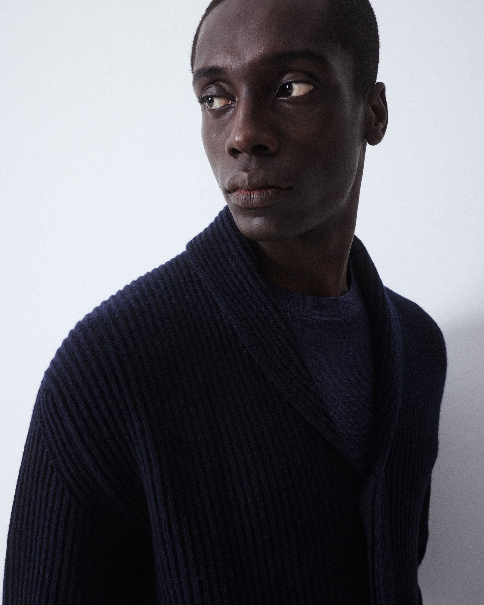 Cardigan Scialle Maglia Inglese M/ L - NAVY