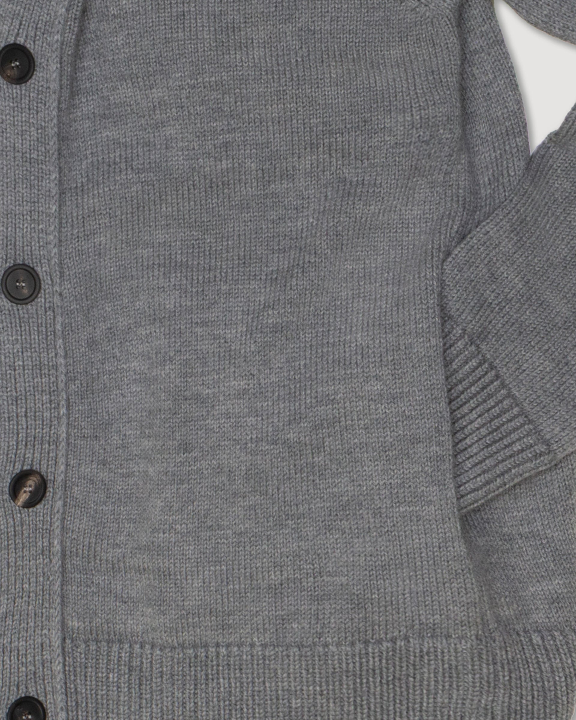 Cardigan Maglia Rasato M/ L - GRIGIO CHIARO