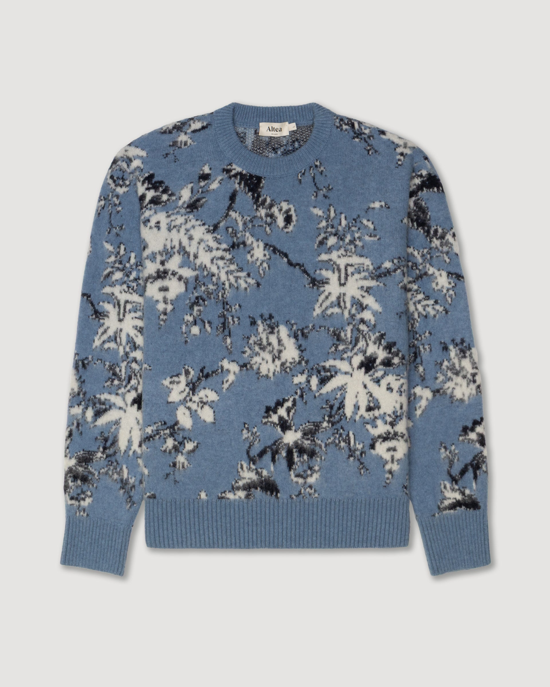 Maglia Girocollo Jacquard Floreale M/ L - CARTA DA ZUCCHERO