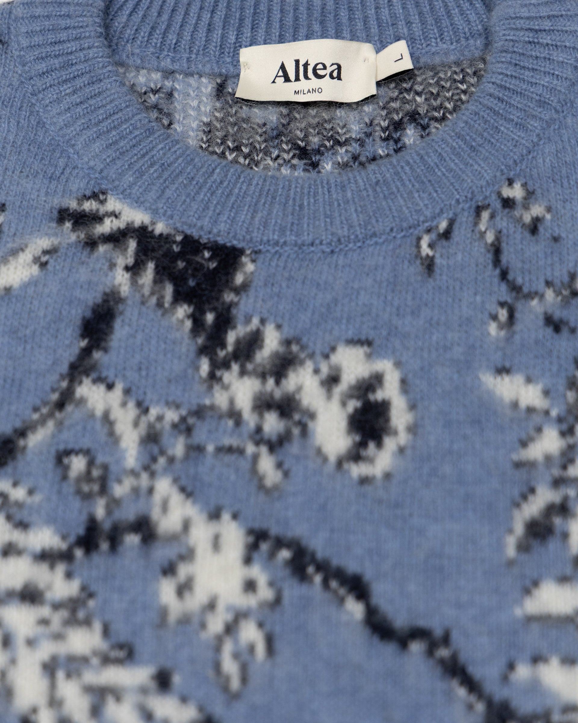 Maglia Girocollo Jacquard Floreale M/ L - CARTA DA ZUCCHERO