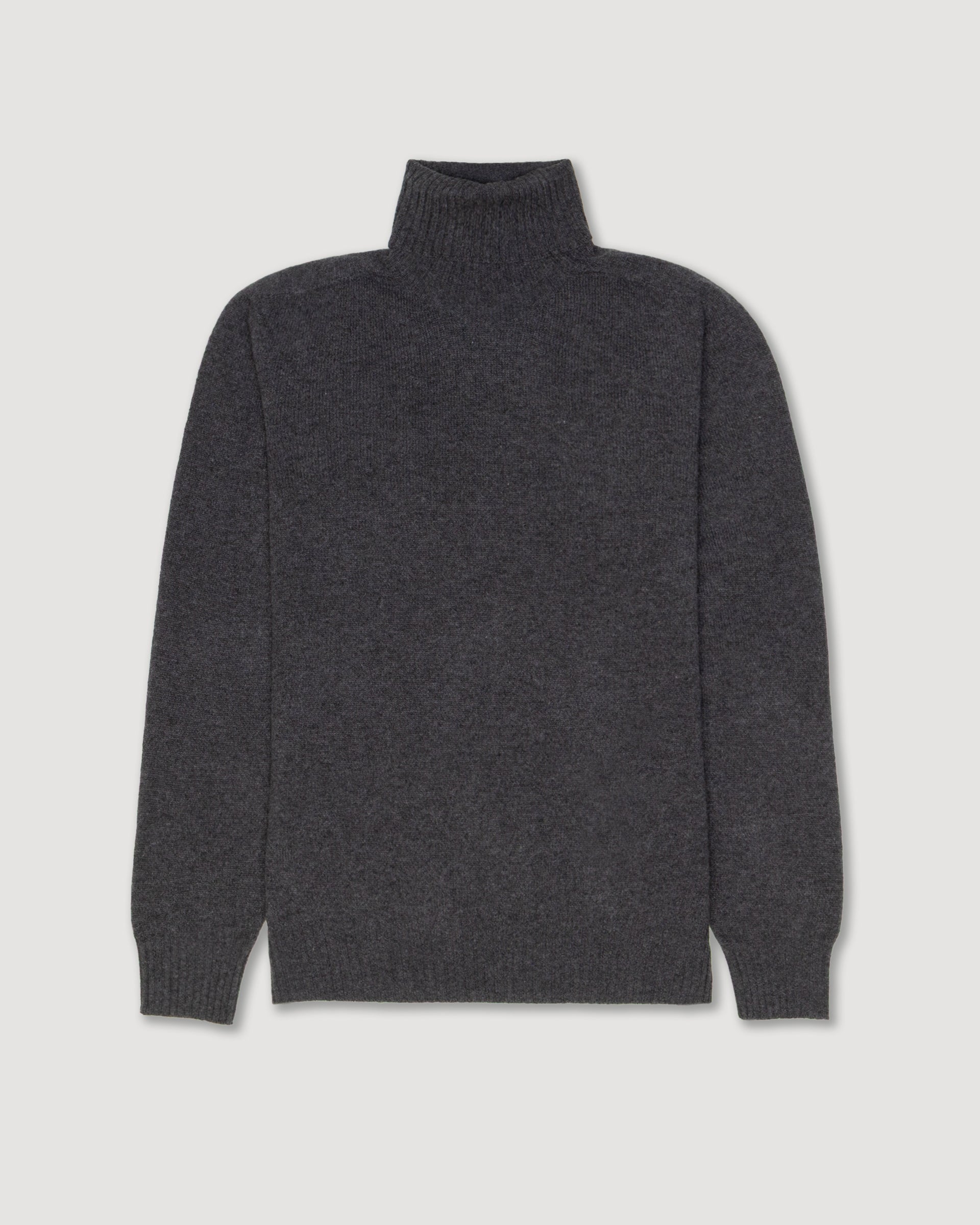 Maglia Dolcevita Rasata M/ L - GRIGIO SCURO