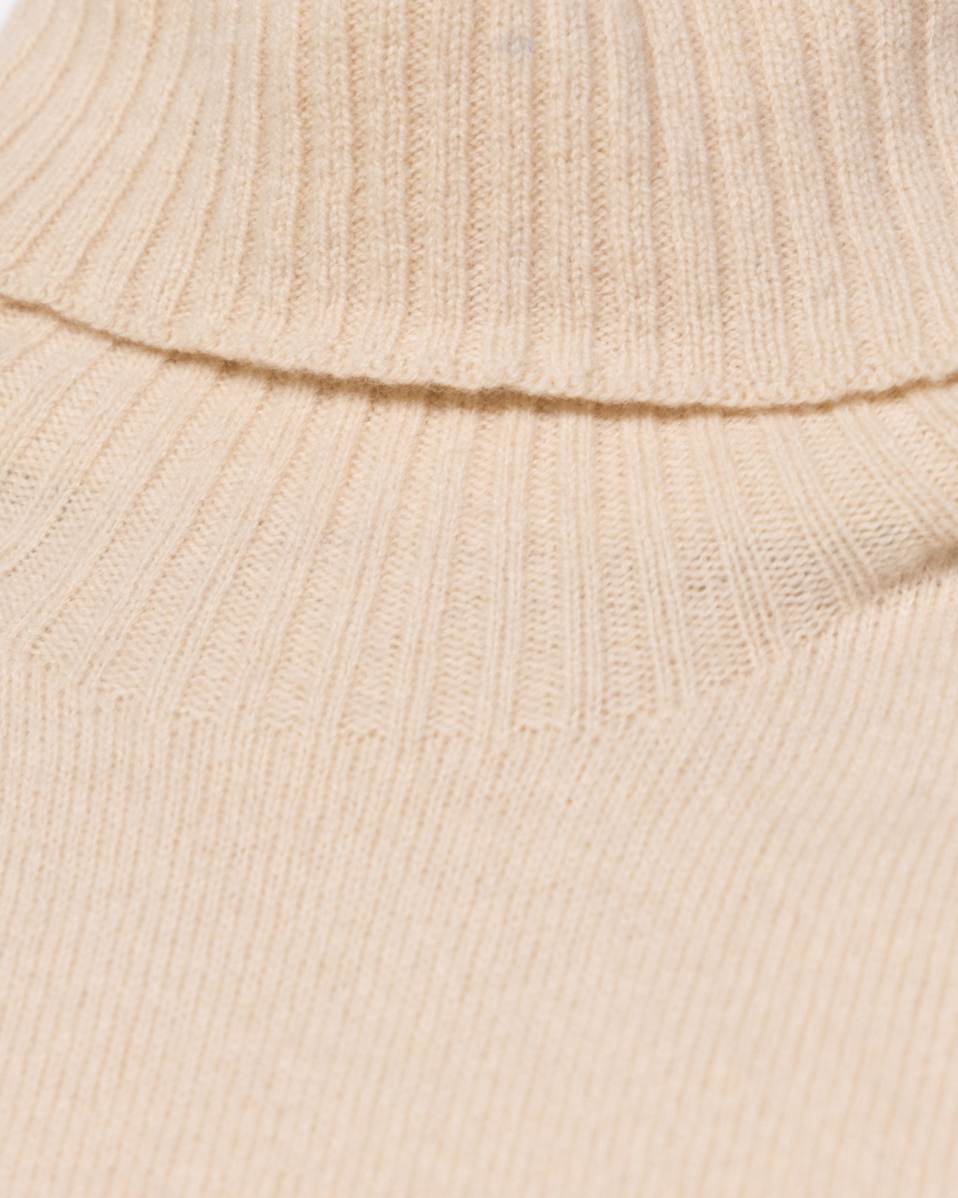 Maglia Dolcevita Rasata M/ L - BEIGE