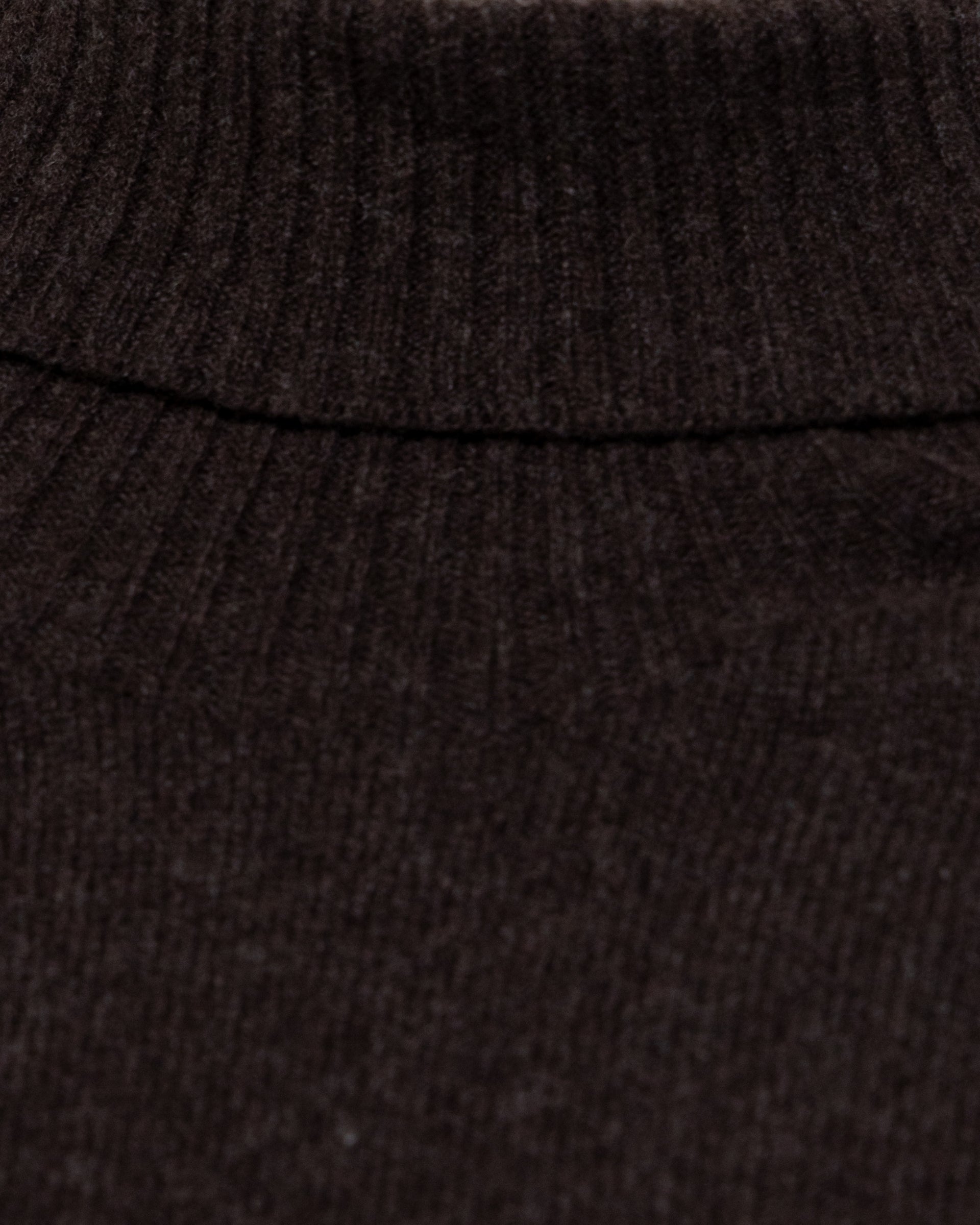 Maglia Dolcevita Rasata M/ L - MARRONE