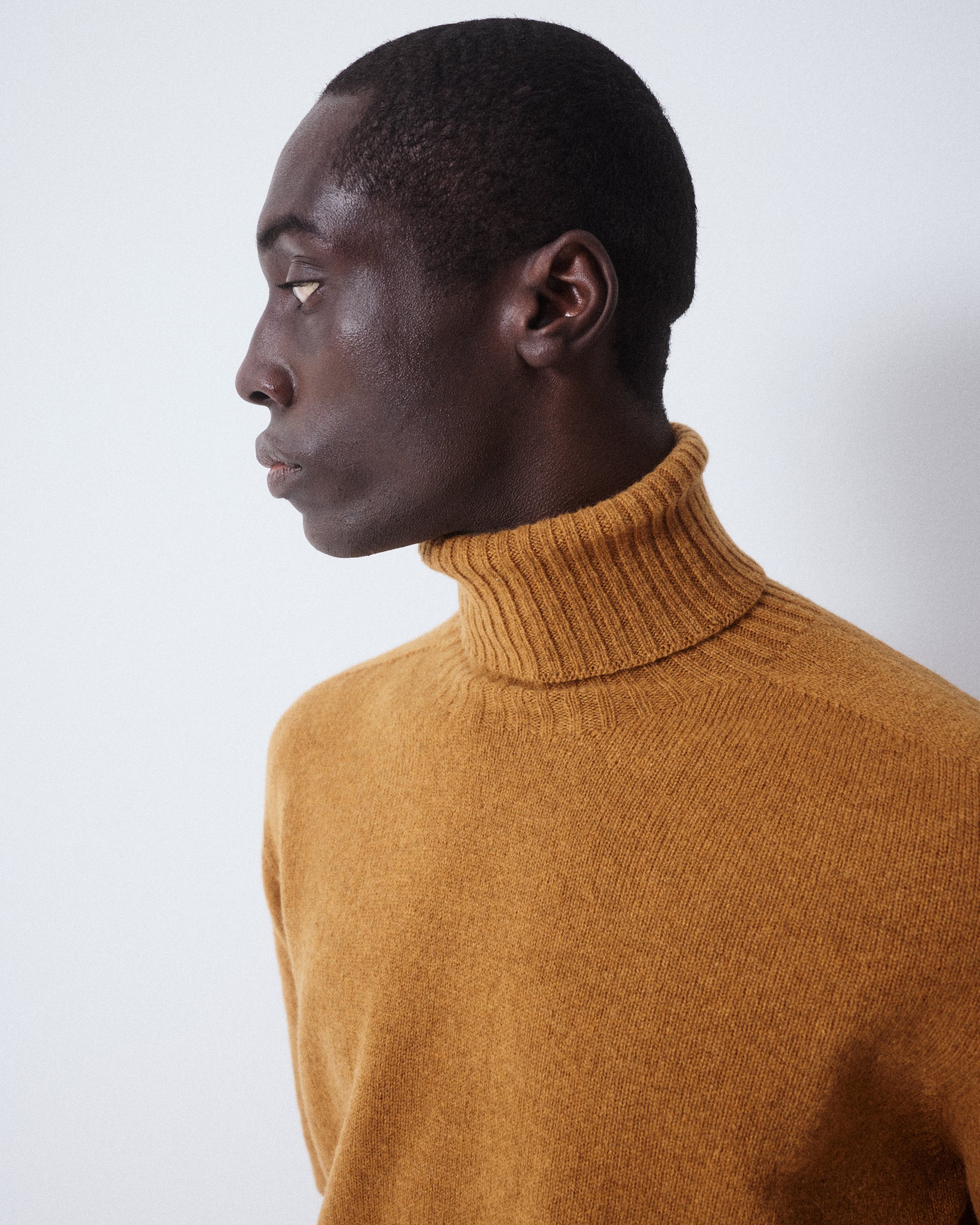 Maglia Dolcevita Rasata M/ L - RUST