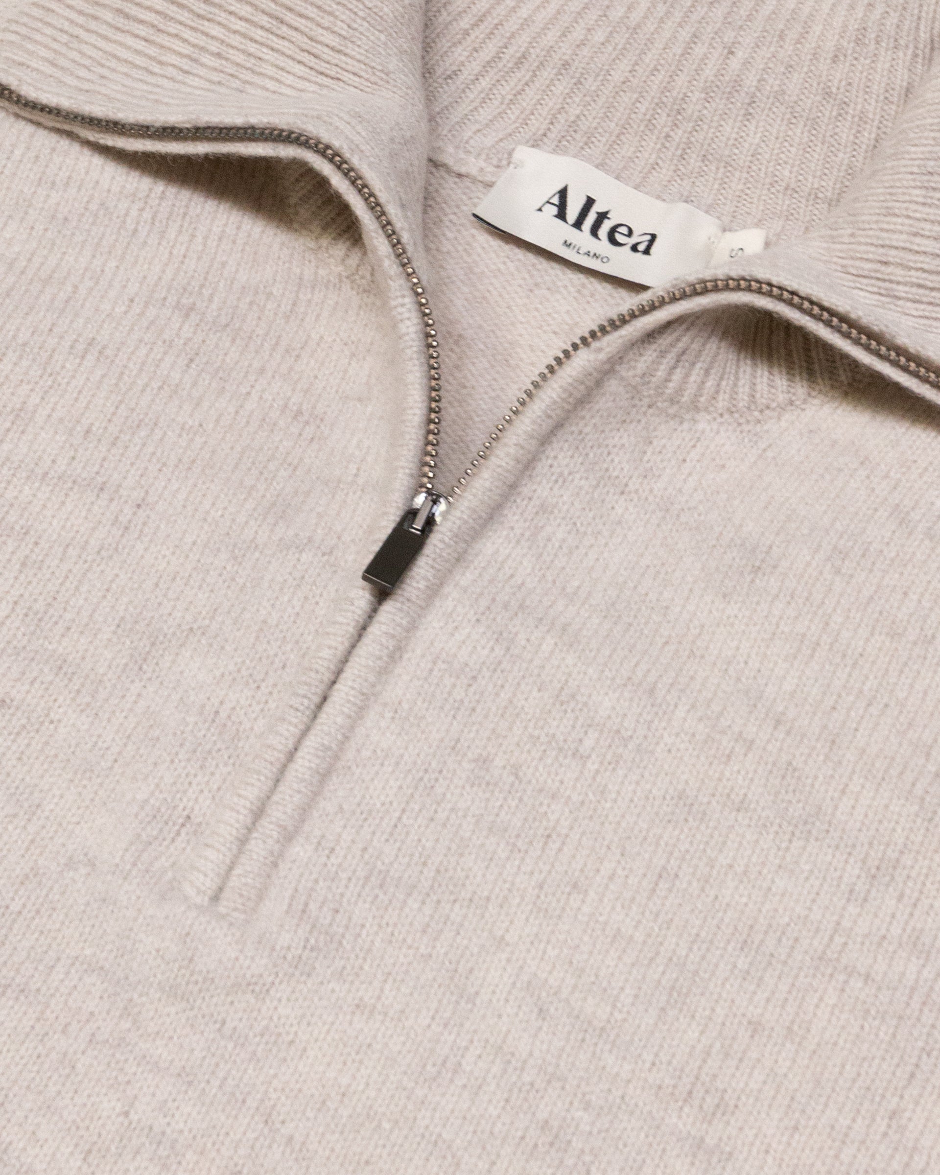 Maglia Mezza Zip Rasata M/ L - MASTICE