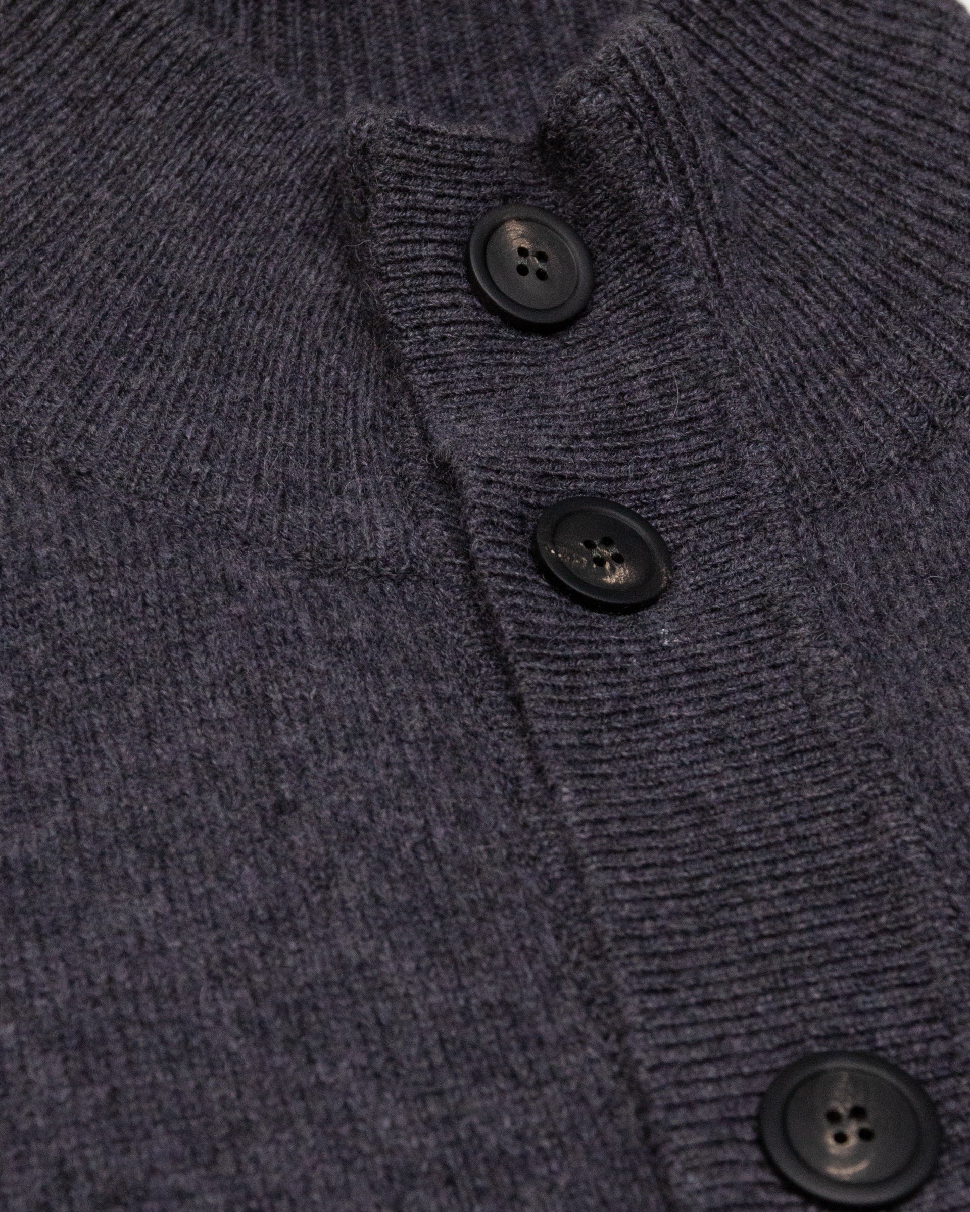 Giubbino Maglia Rasata Con Bottoni  M/ L - GRIGIO SCURO