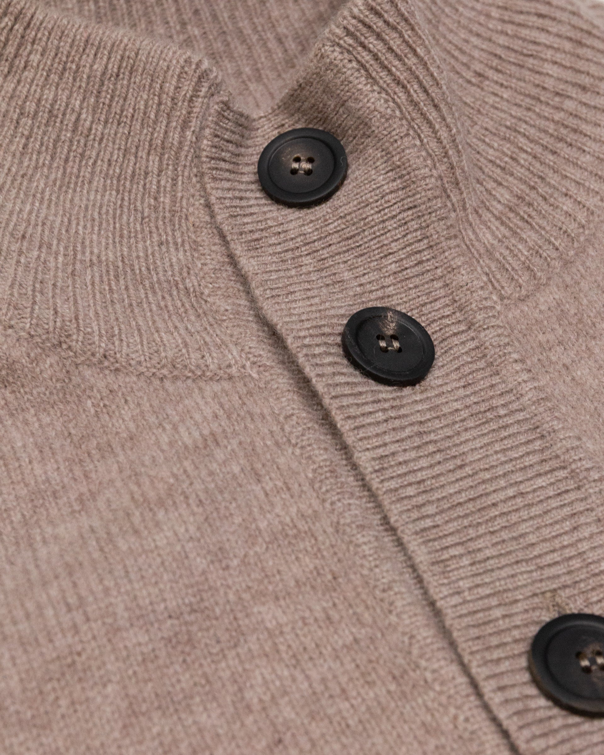 Giubbino Maglia Rasata Con Bottoni  M/ L - TORTORA