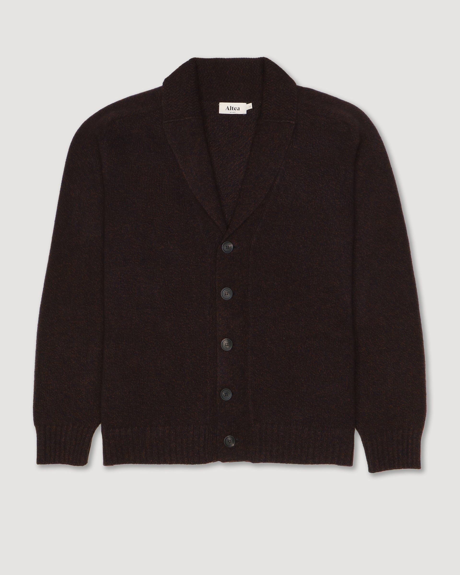 Cardigan Scialle Maglia Rasata M/ L - MARRONE