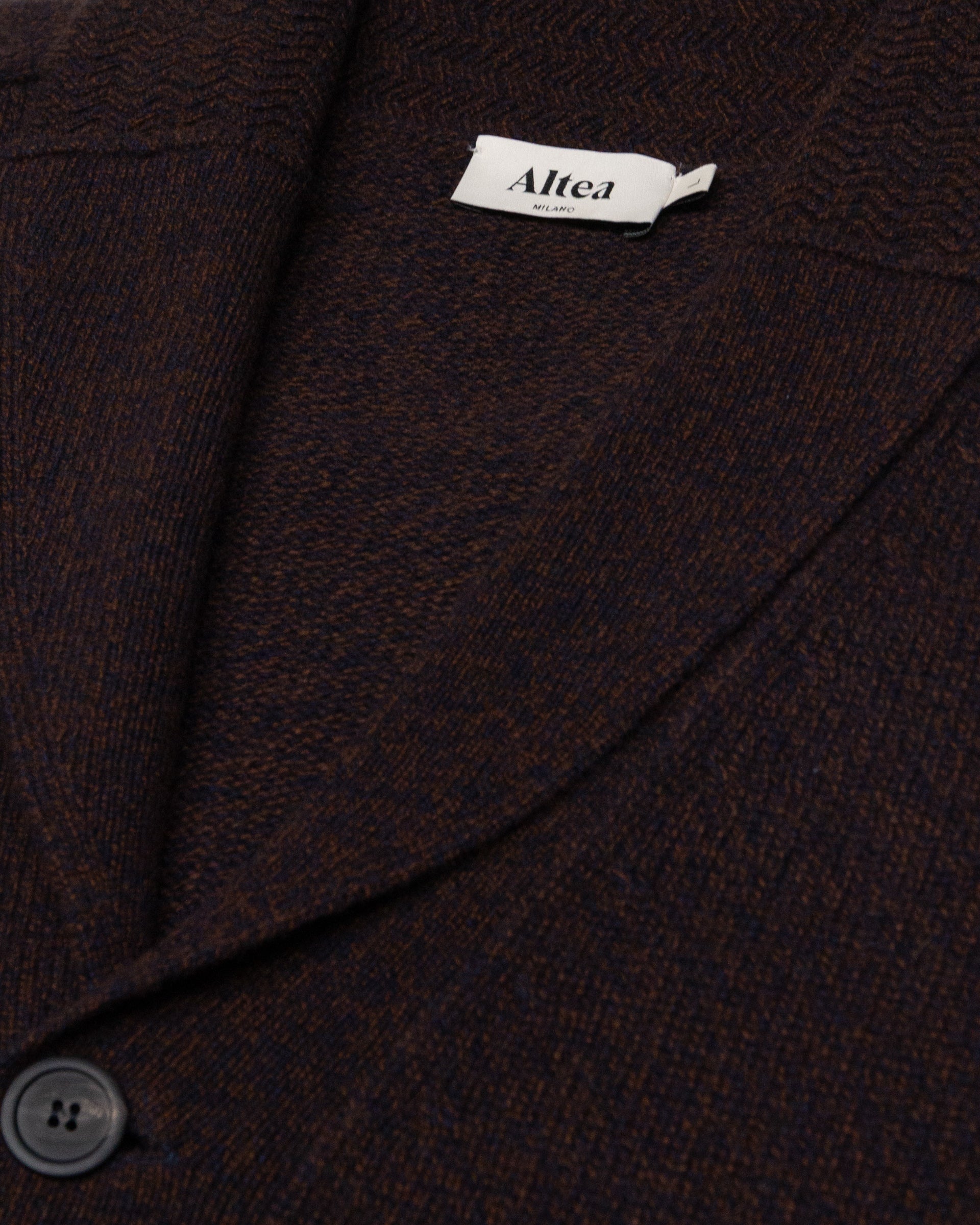 Cardigan Scialle Maglia Rasata M/ L - MARRONE