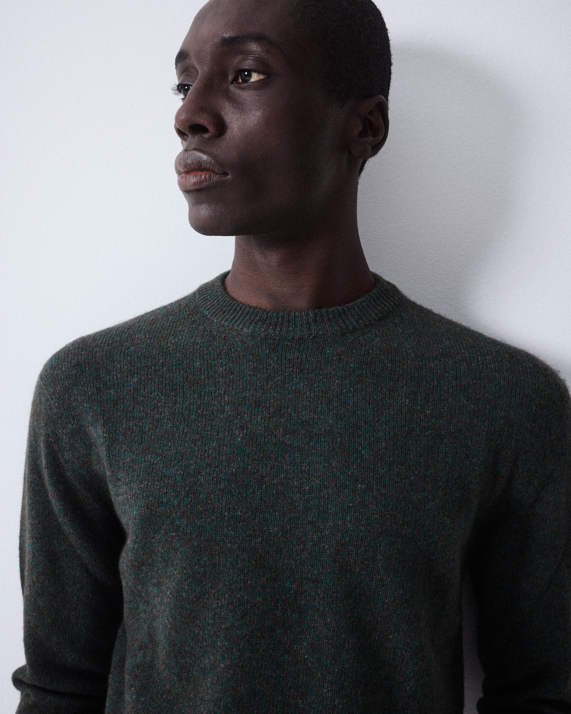 Maglia Girocollo Yak Rasato M/ L - VERDE BOTTIGLIA