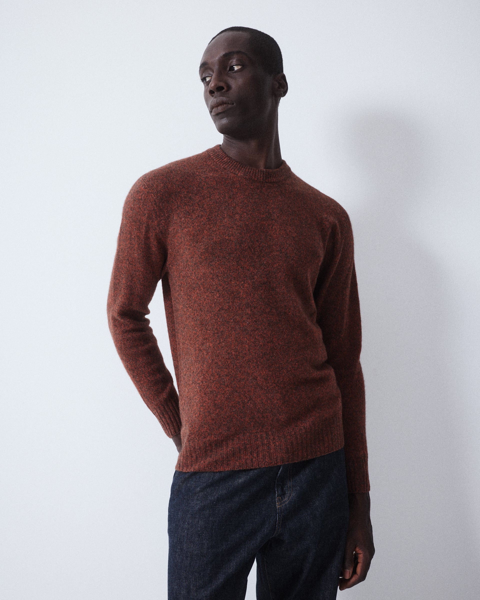 Maglia Girocollo Yak Rasato M/ L - RUST