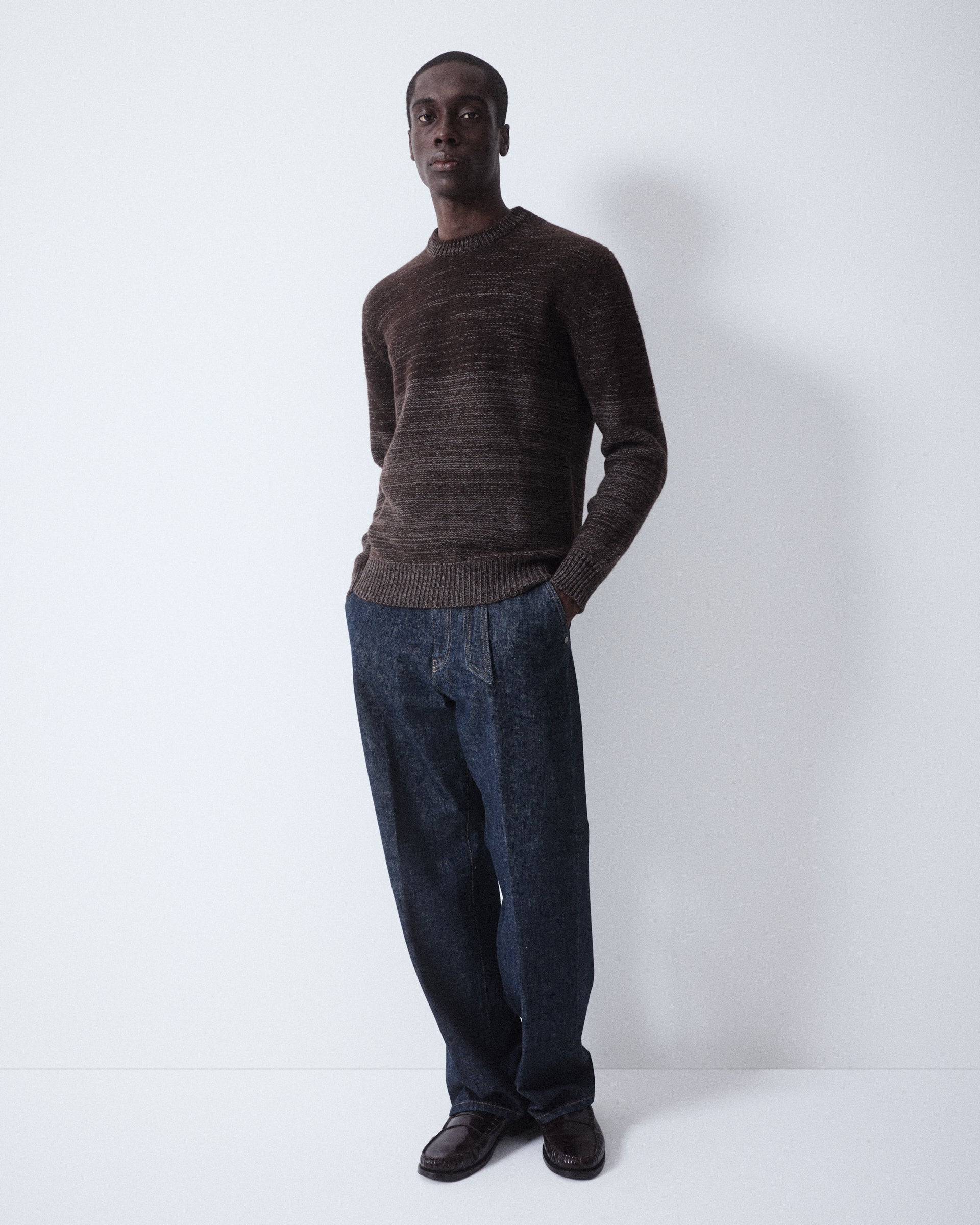 Maglia Girocollo Yak Rasato M/ L - MORO