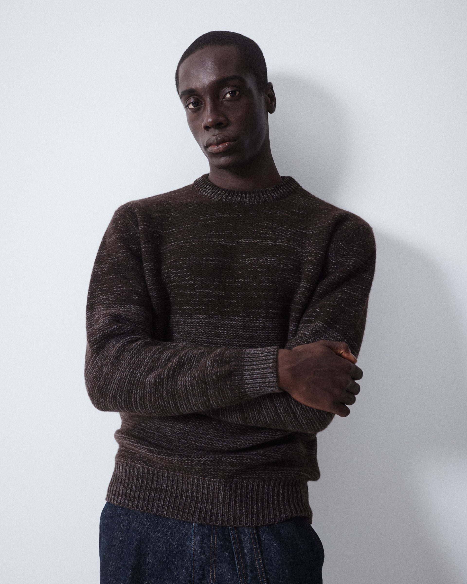 Maglia Girocollo Yak Rasato M/ L - MORO