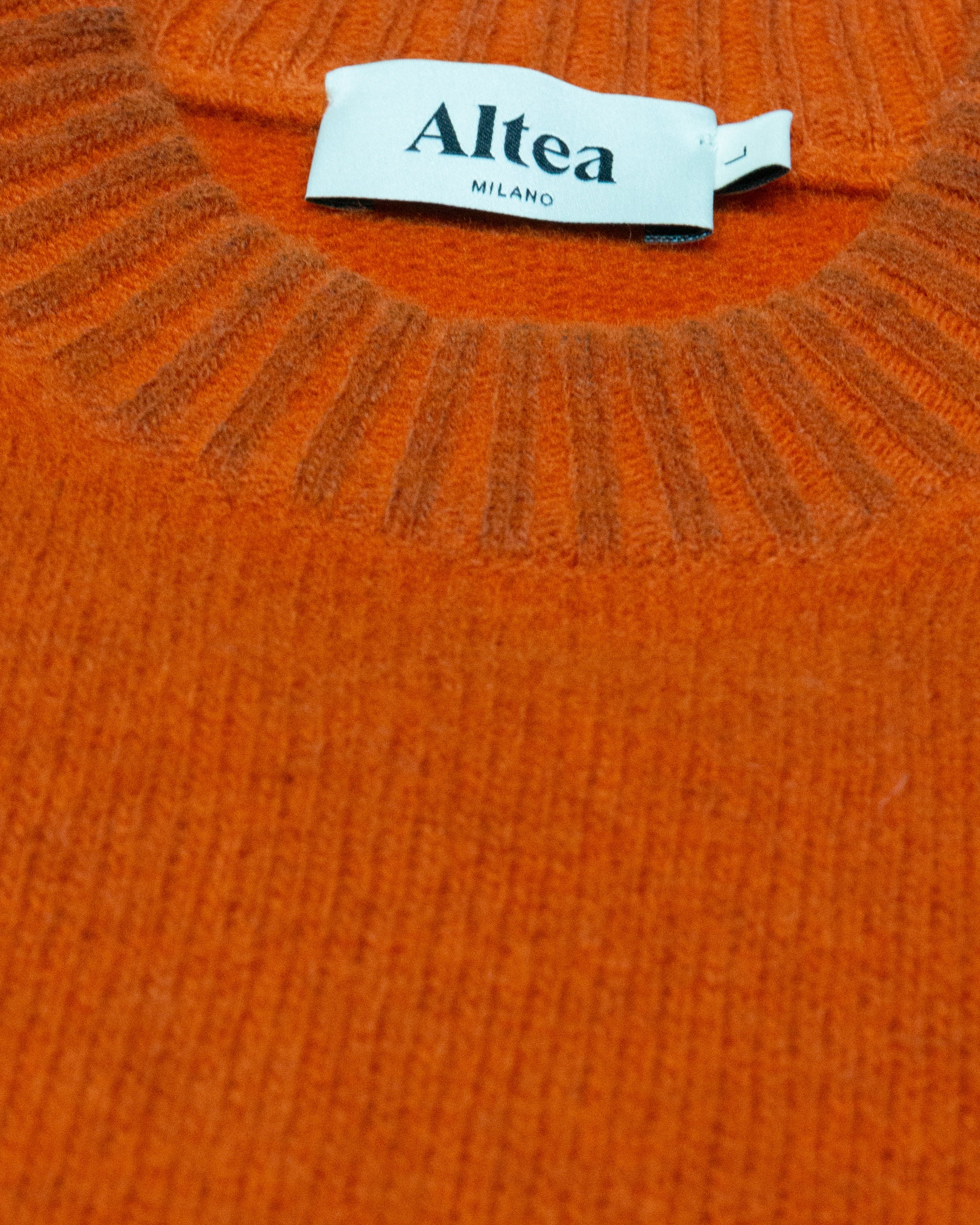 Magl. Girocollo Rasata M/ L Tinto Spec. - RUST