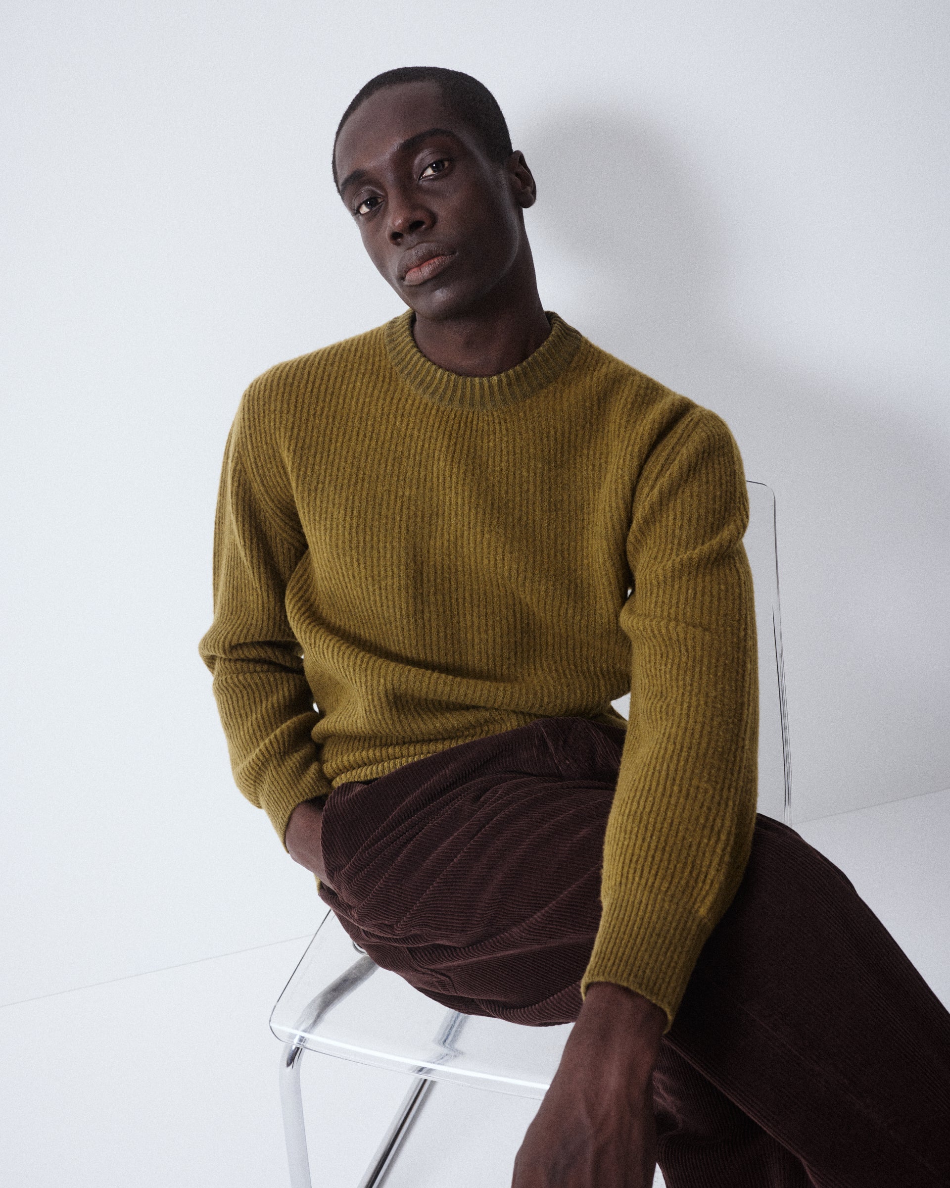 Magl. Inglese Girocollo M/ L Tinto Spec. - ARMY