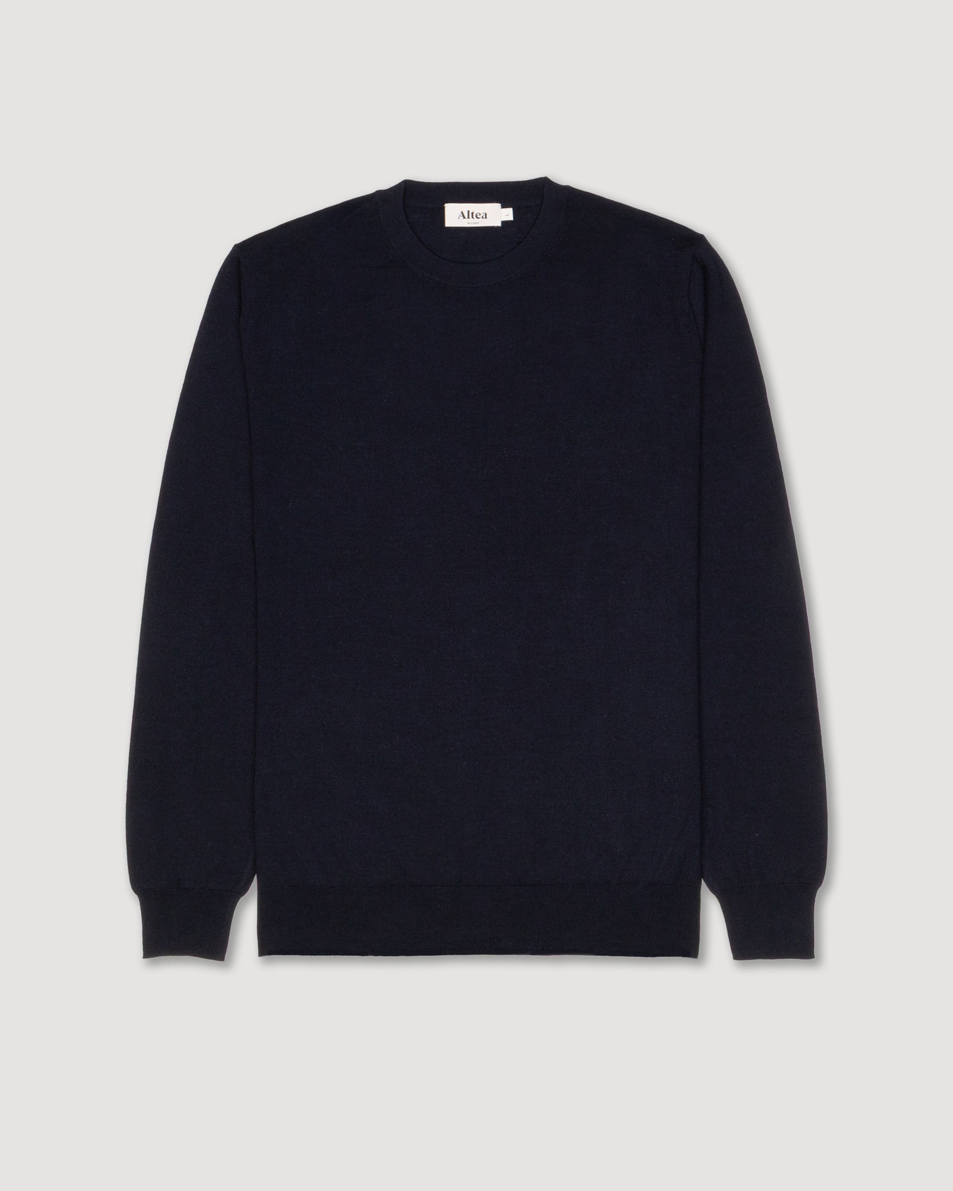 Maglia Girocollo Lana Cashmere Seta M/ L - NAVY