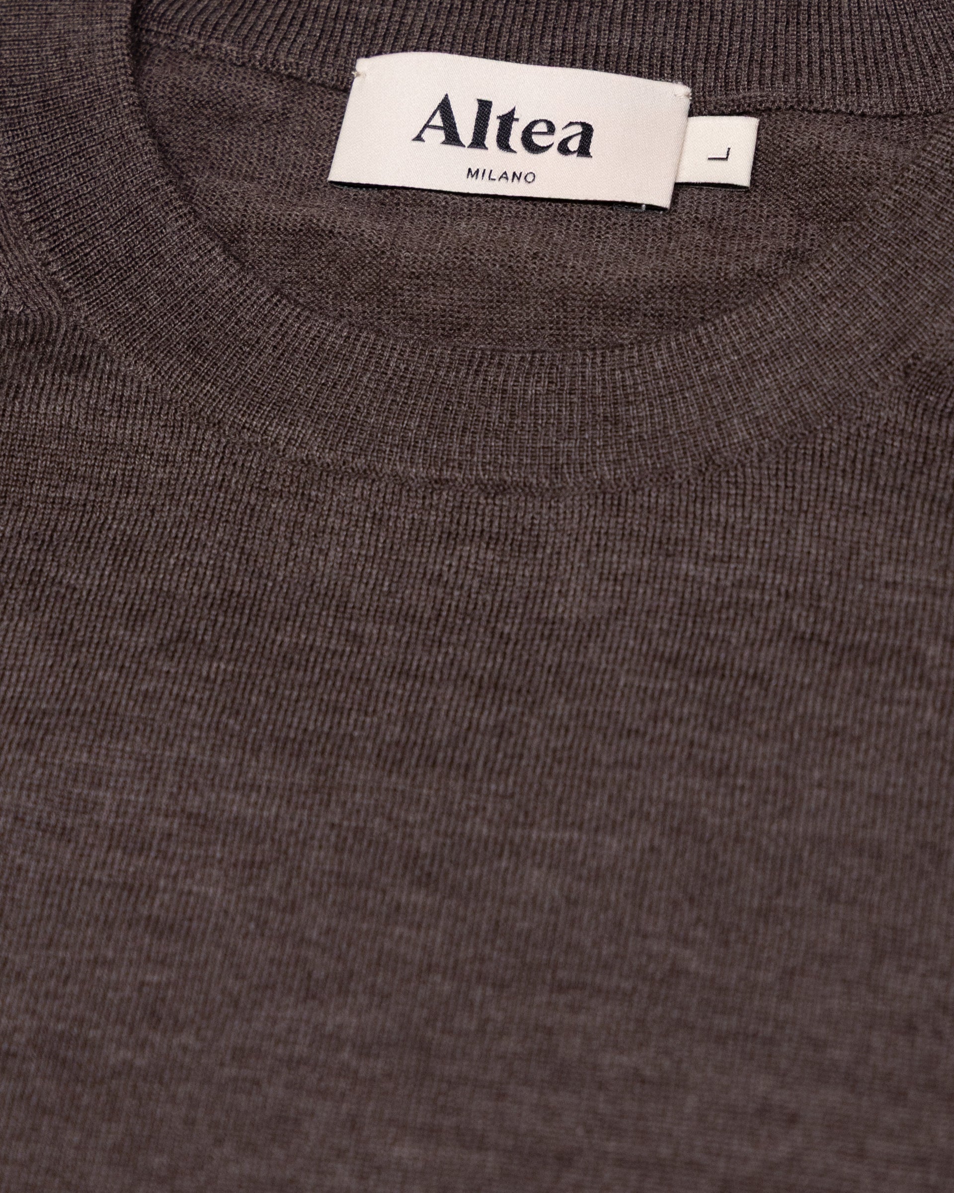 Maglia Girocollo Lana Cashmere Seta M/ L - TORTORA