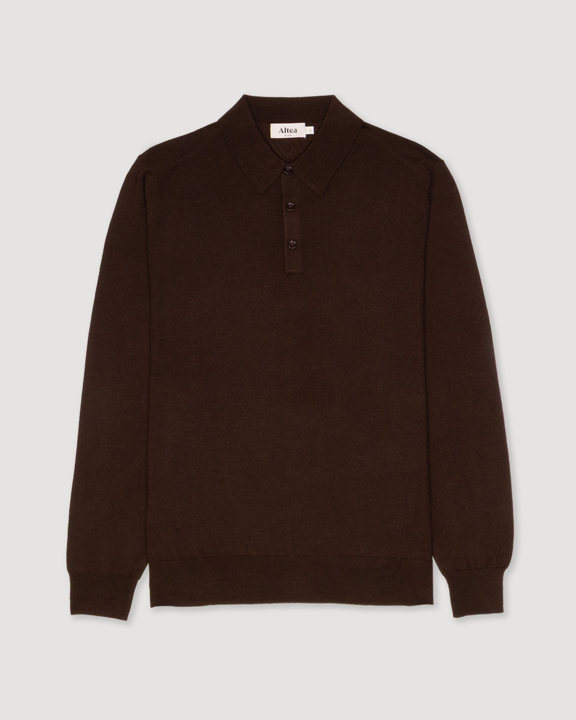 Polo Maglia Lana Cashmere Seta M/ L - MORO