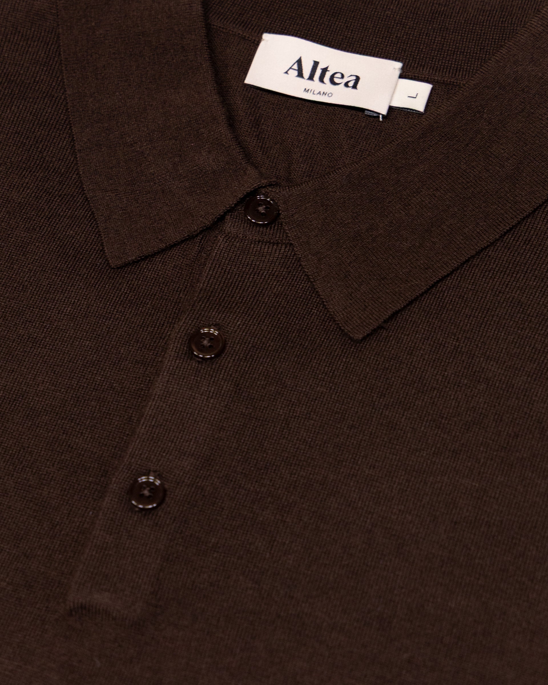 Polo Maglia Lana Cashmere Seta M/ L - MORO