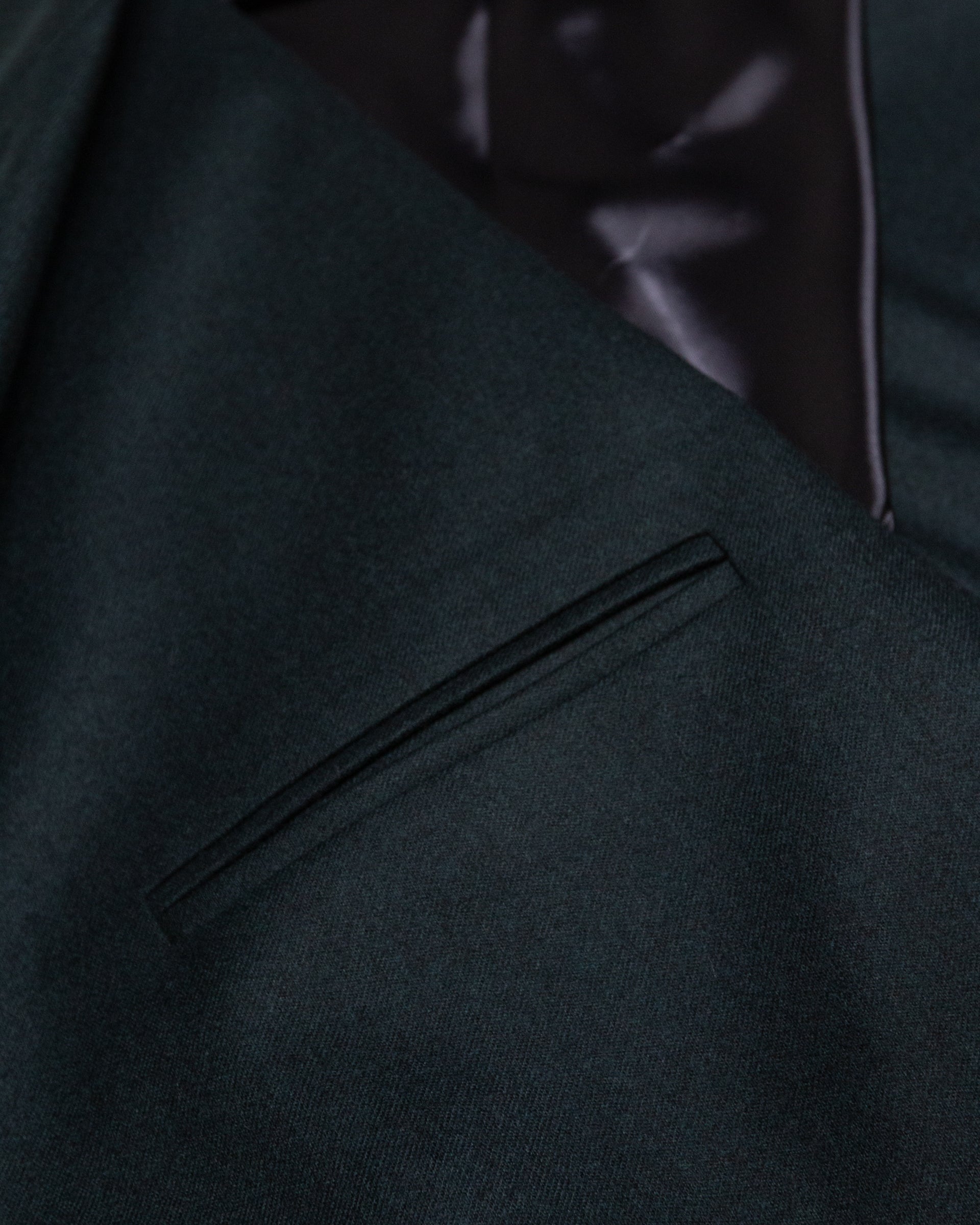 Giacca Alain Doppiopetto Flanella - PETROLIO