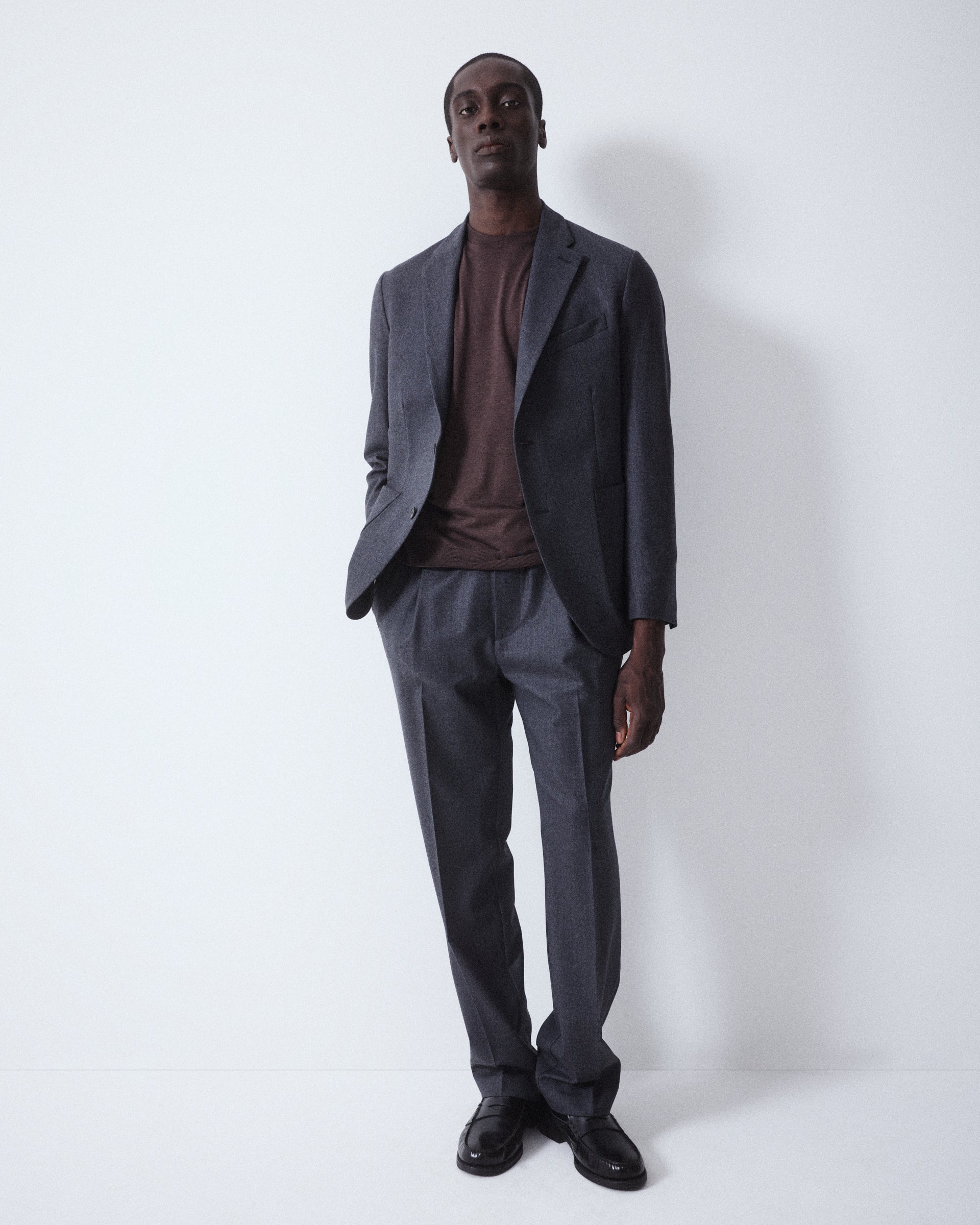 Giacca Aston Flanella Lana - GRIGIO SCURO