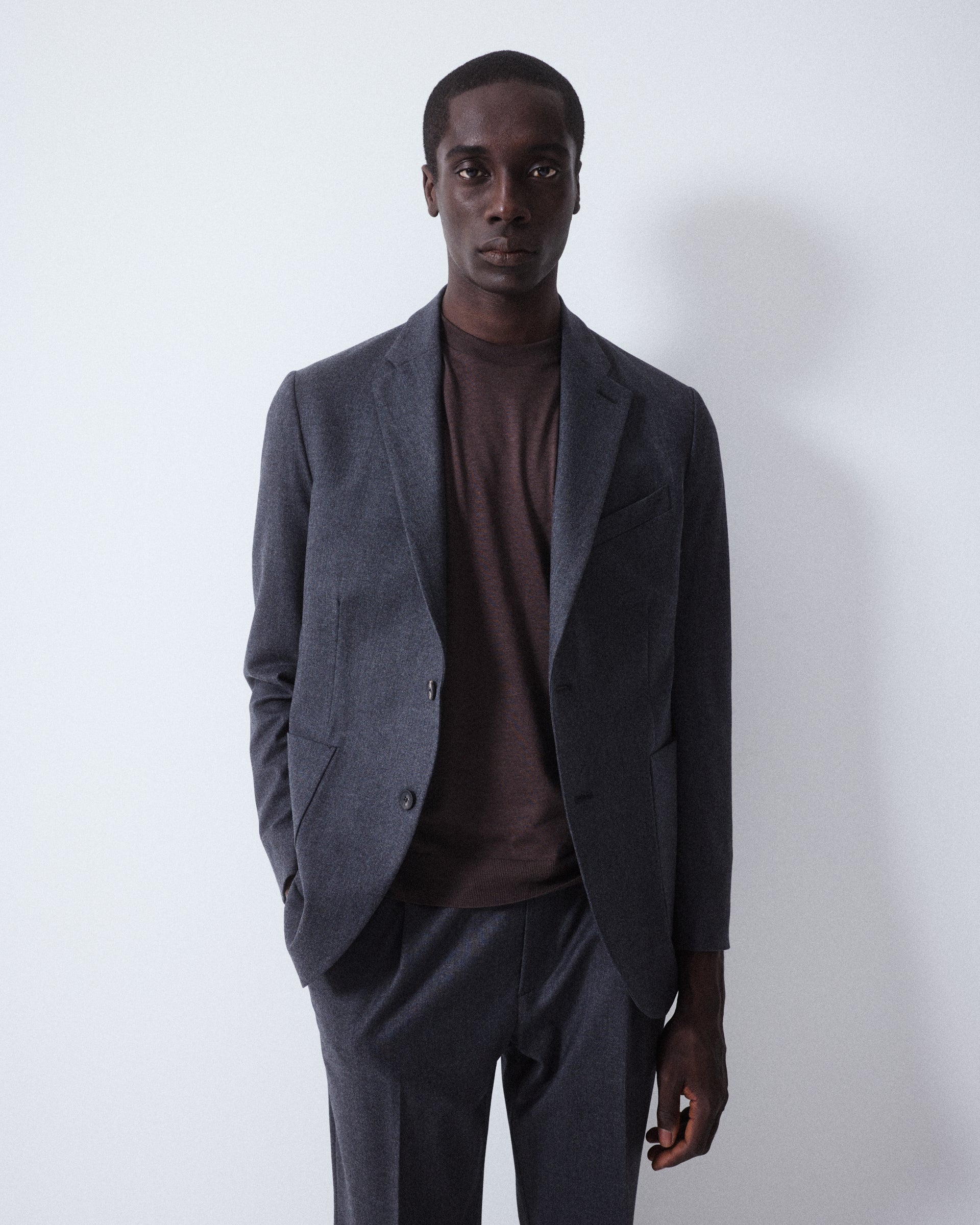 Giacca Aston Flanella Lana - GRIGIO SCURO