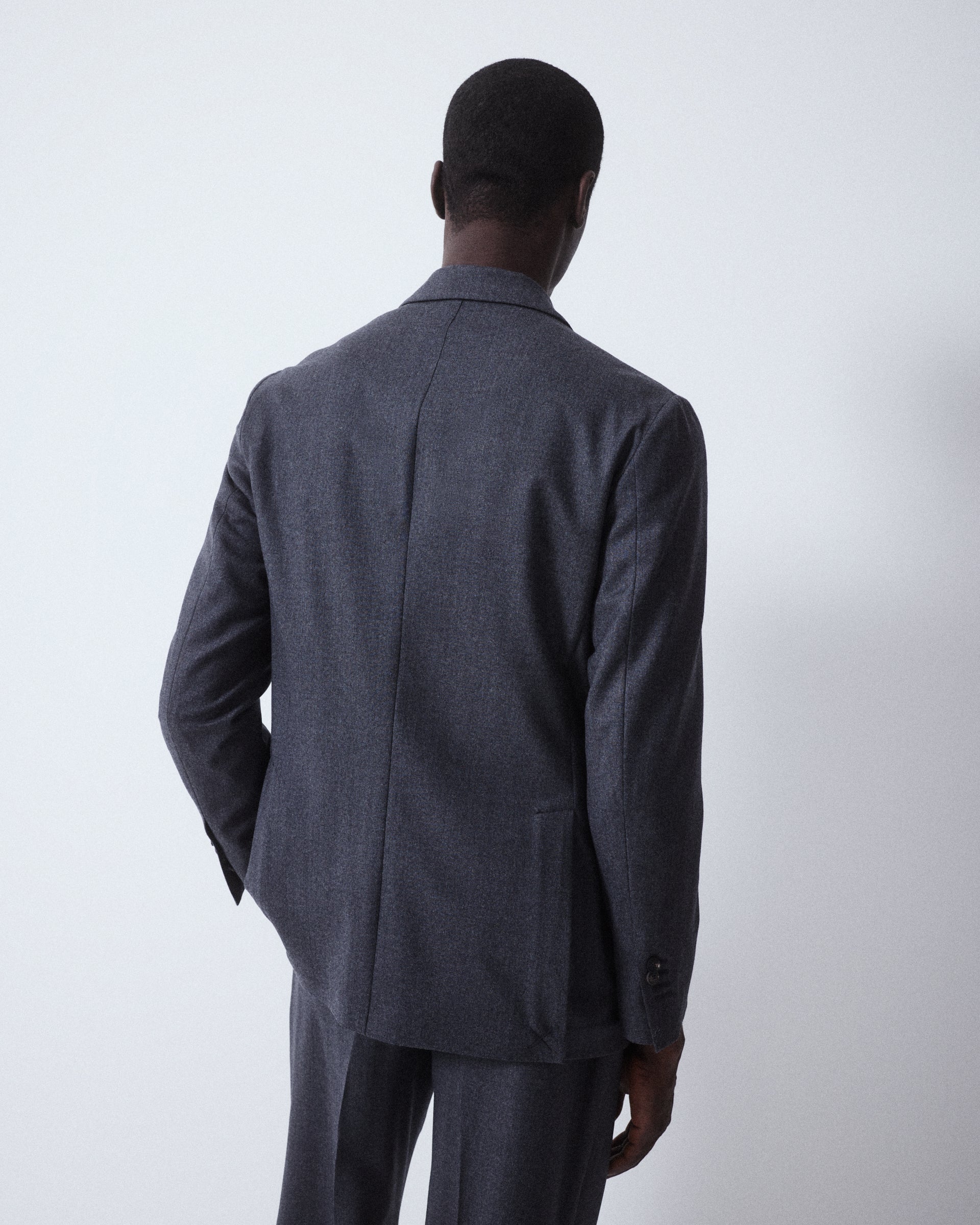 Giacca Aston Flanella Lana - GRIGIO SCURO