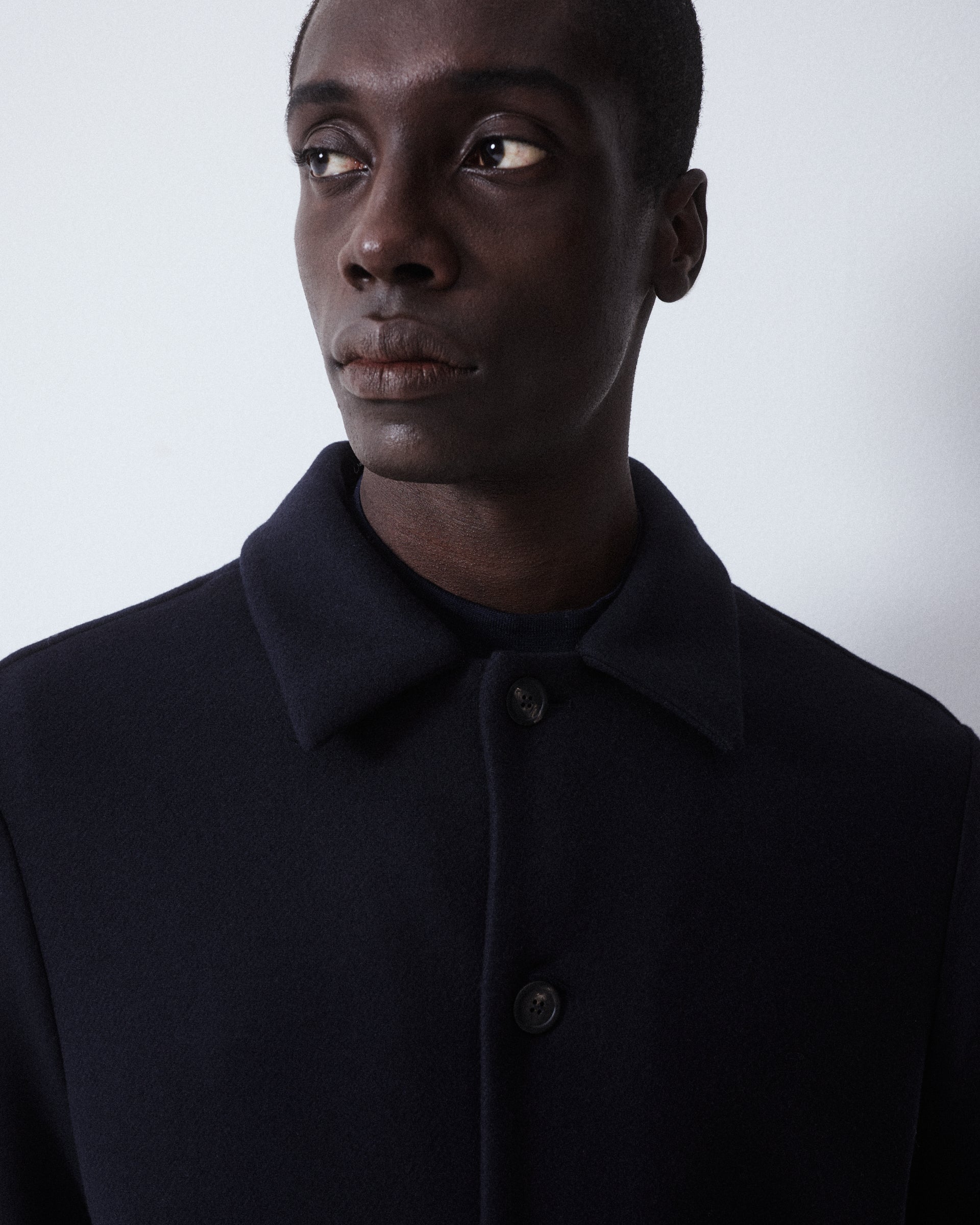 Giacca Camicia Alec Panno Misto Lana - NAVY