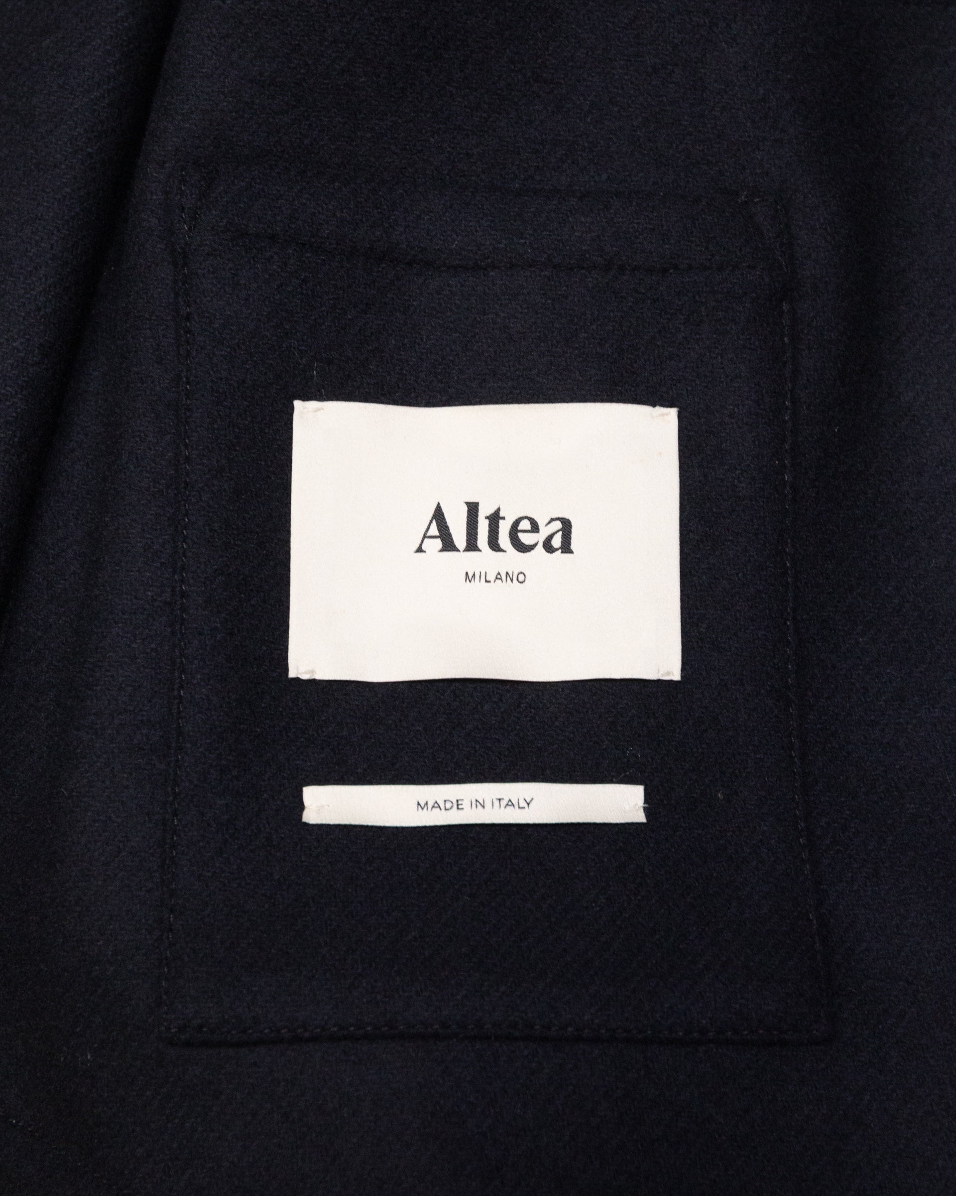 Giacca Camicia Alec Panno Misto Lana - NAVY