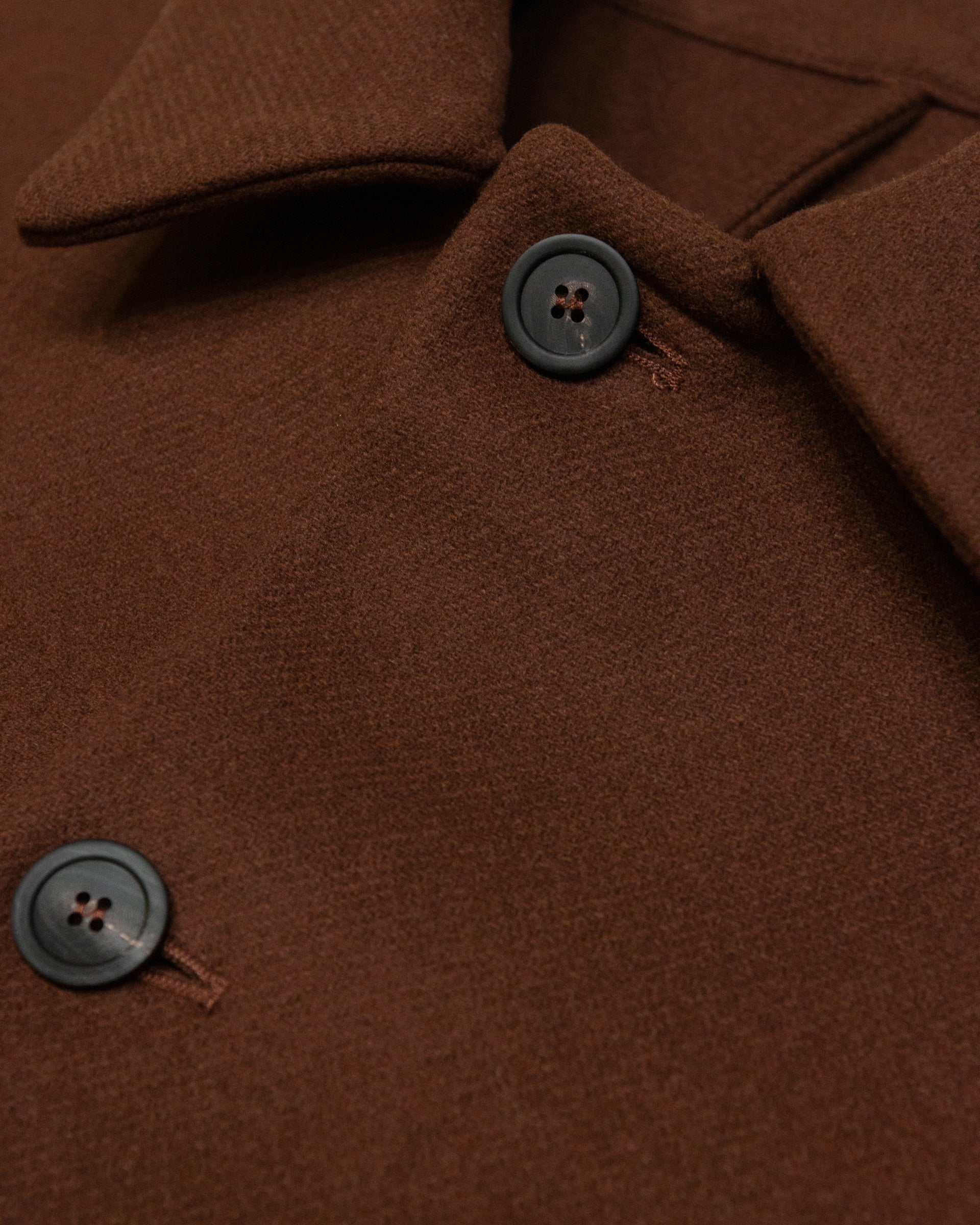 Giacca Camicia Alec Panno Misto Lana - MARRONE