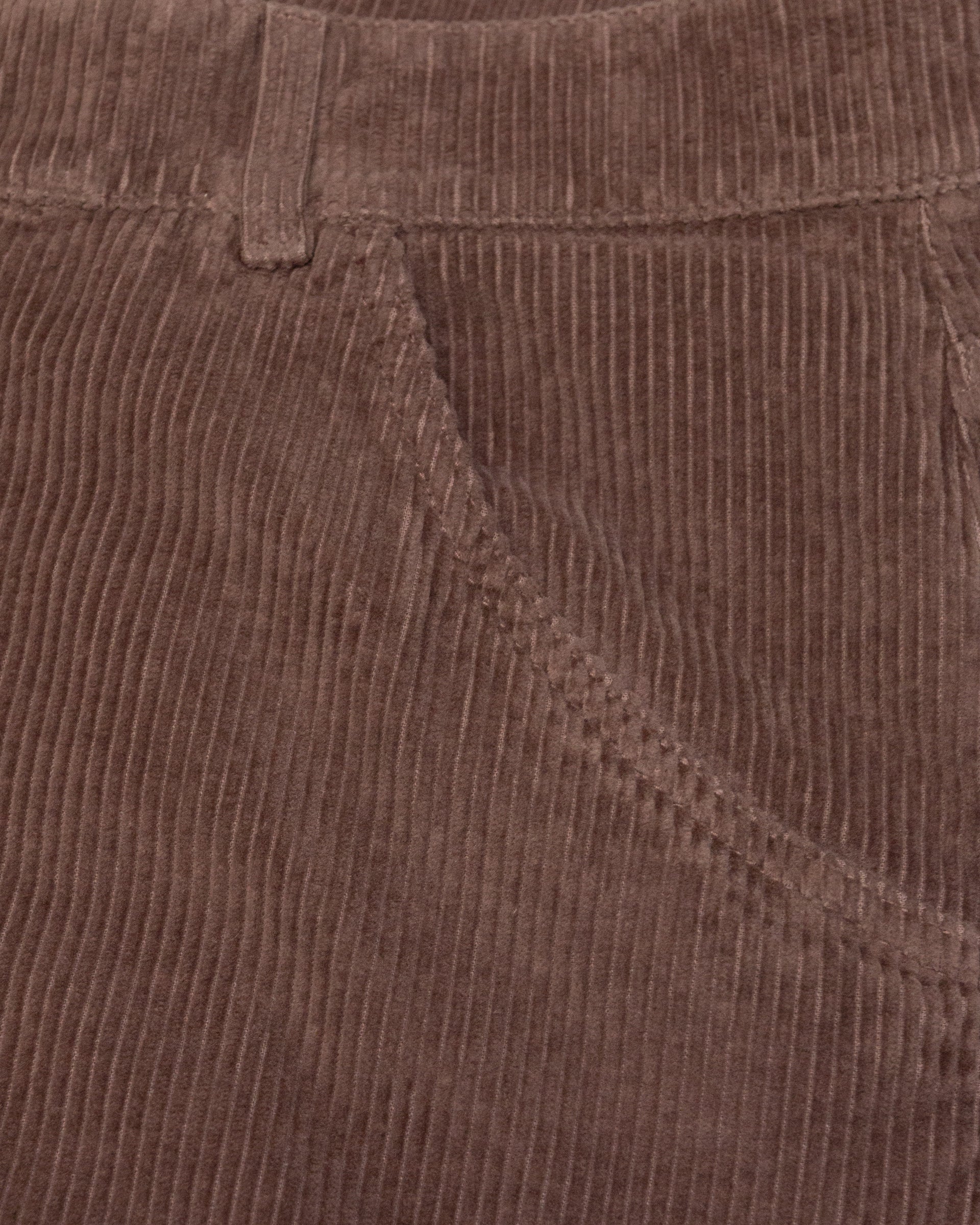 Pantalone Reed Velluto Tinto Capo - TORTORA
