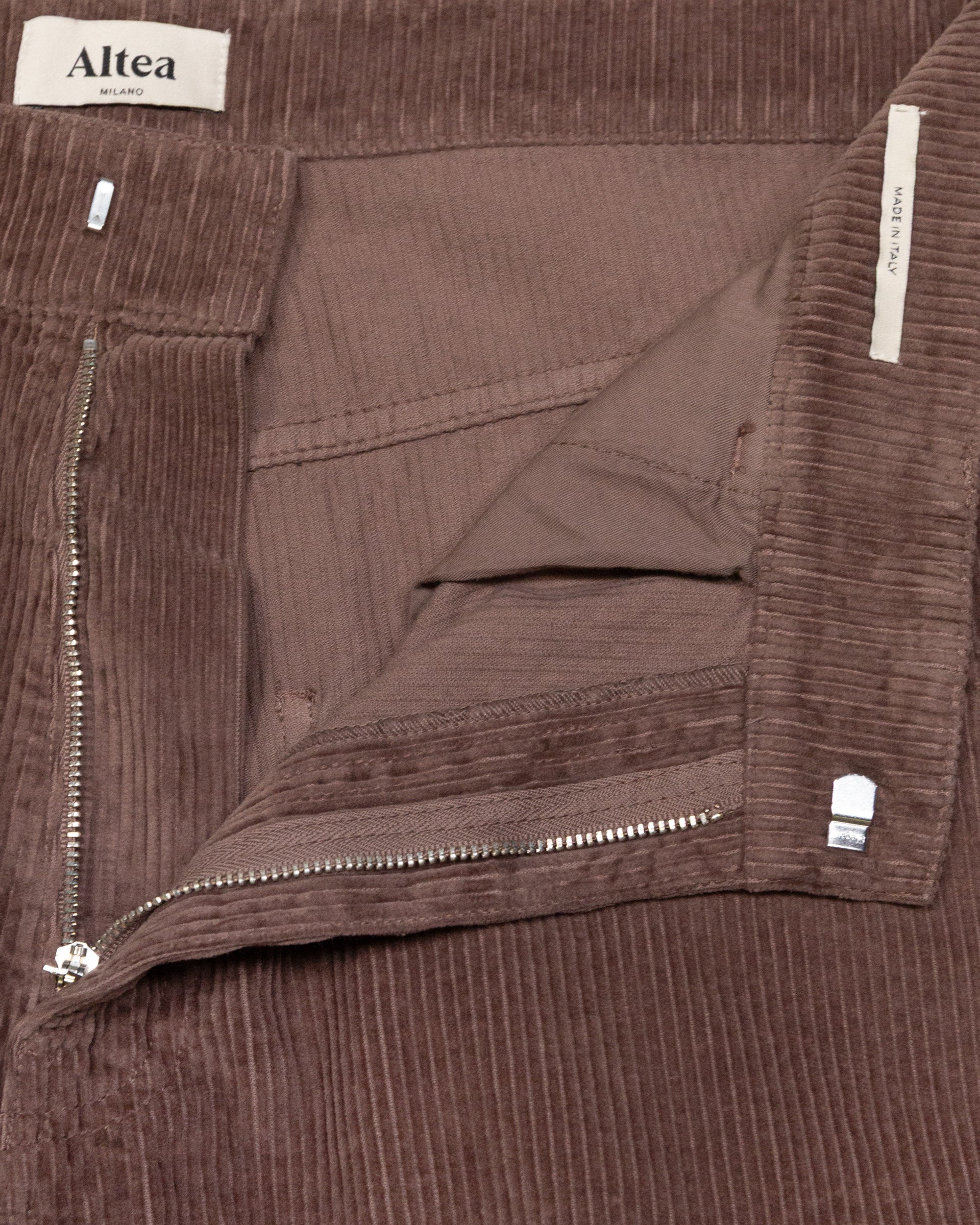 Pantalone Reed Velluto Tinto Capo - TORTORA