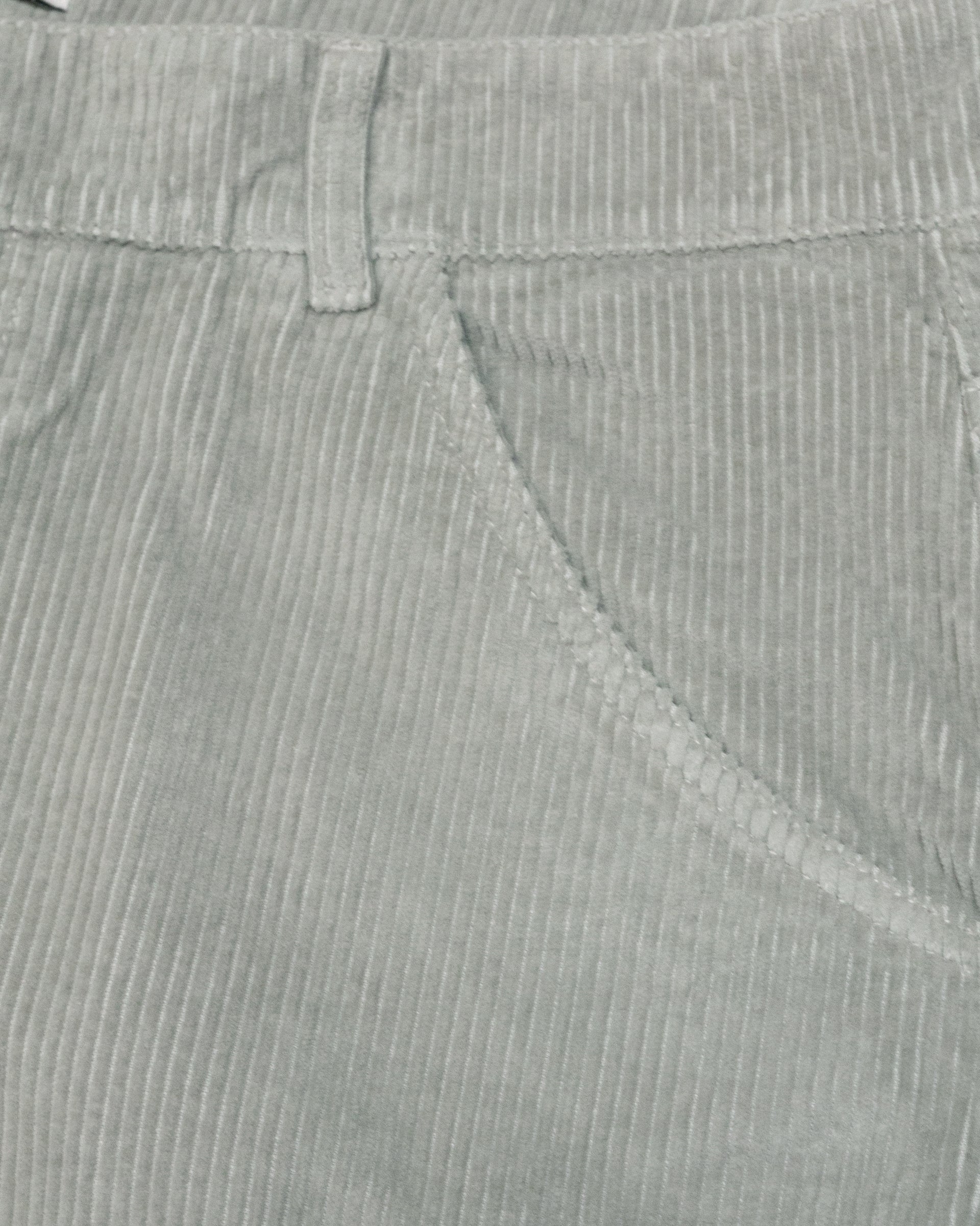 Pantalone 5 tasche Reed in velluto a coste di cotone. Verde - Acqua