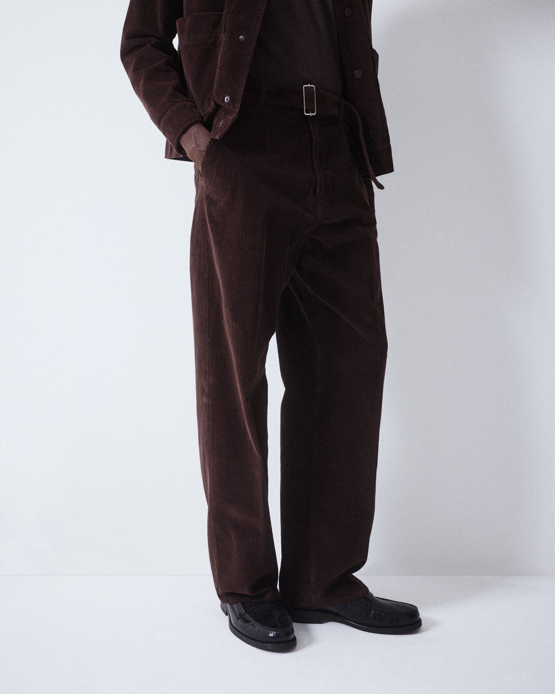 Pantalone Odell Velluto Tinto Capo - MORO