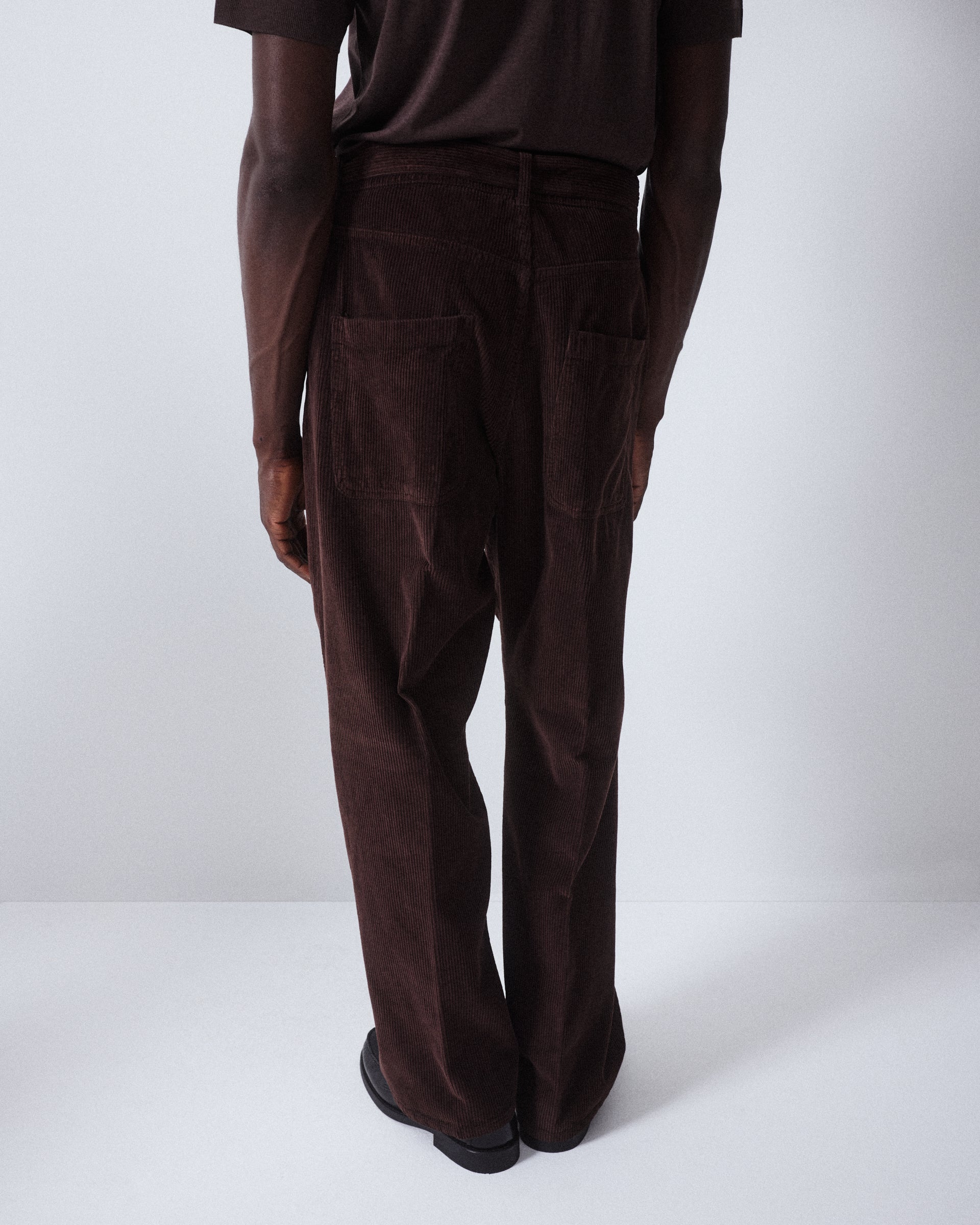 Pantalone Odell Velluto Tinto Capo - MORO