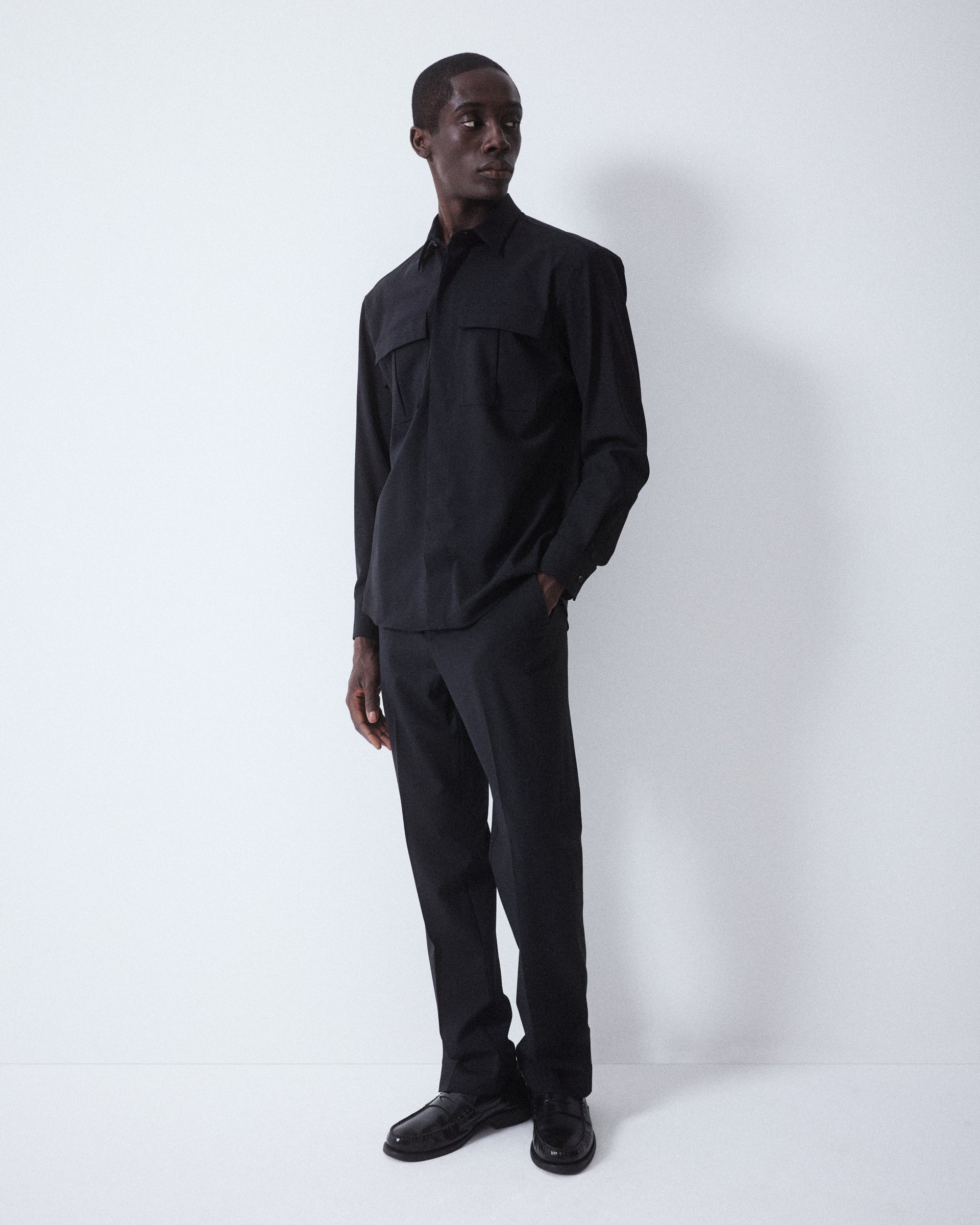 Pantalone Renee Lana Tecnica - NERO