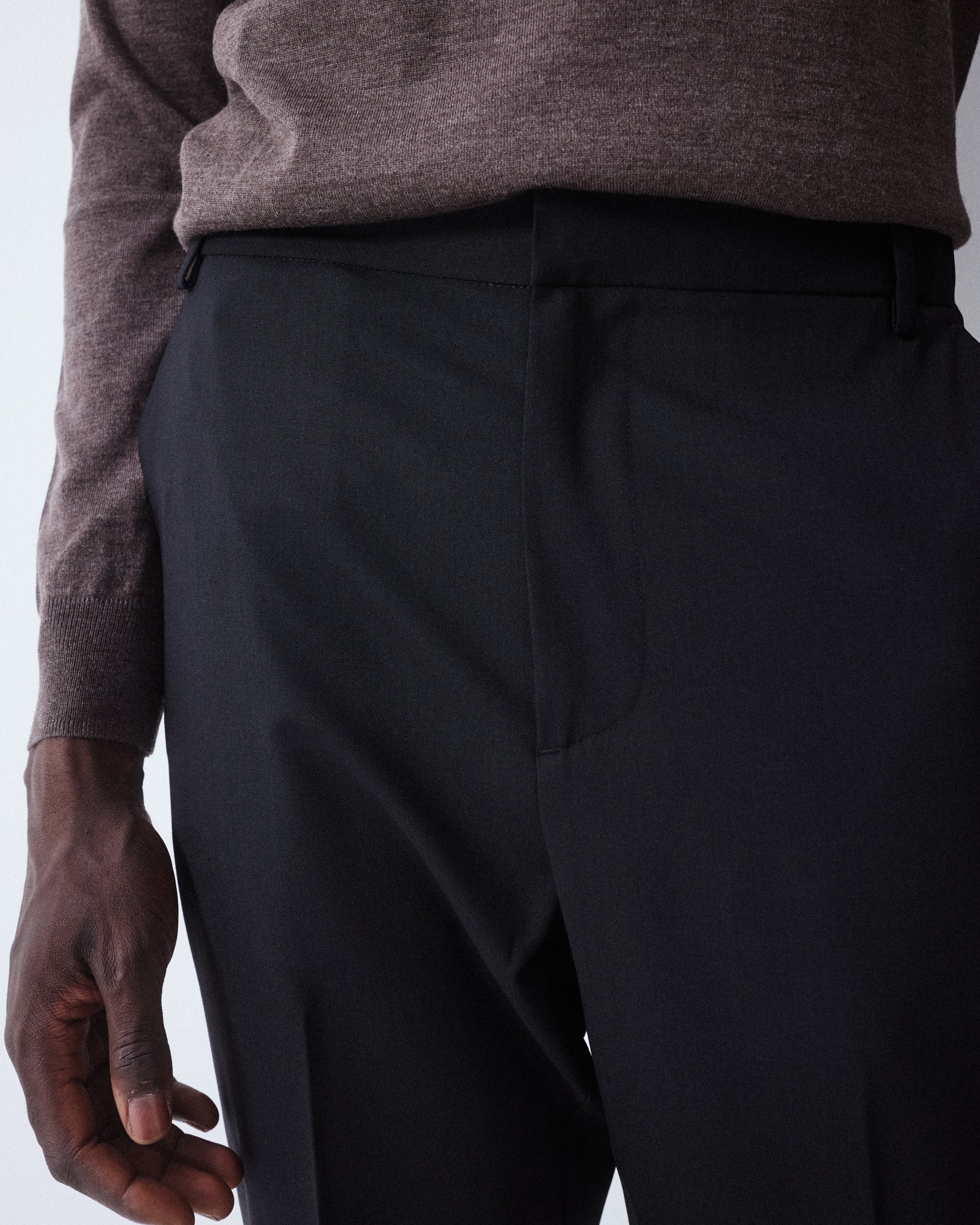 Pantalone Renee Lana Tecnica - NERO