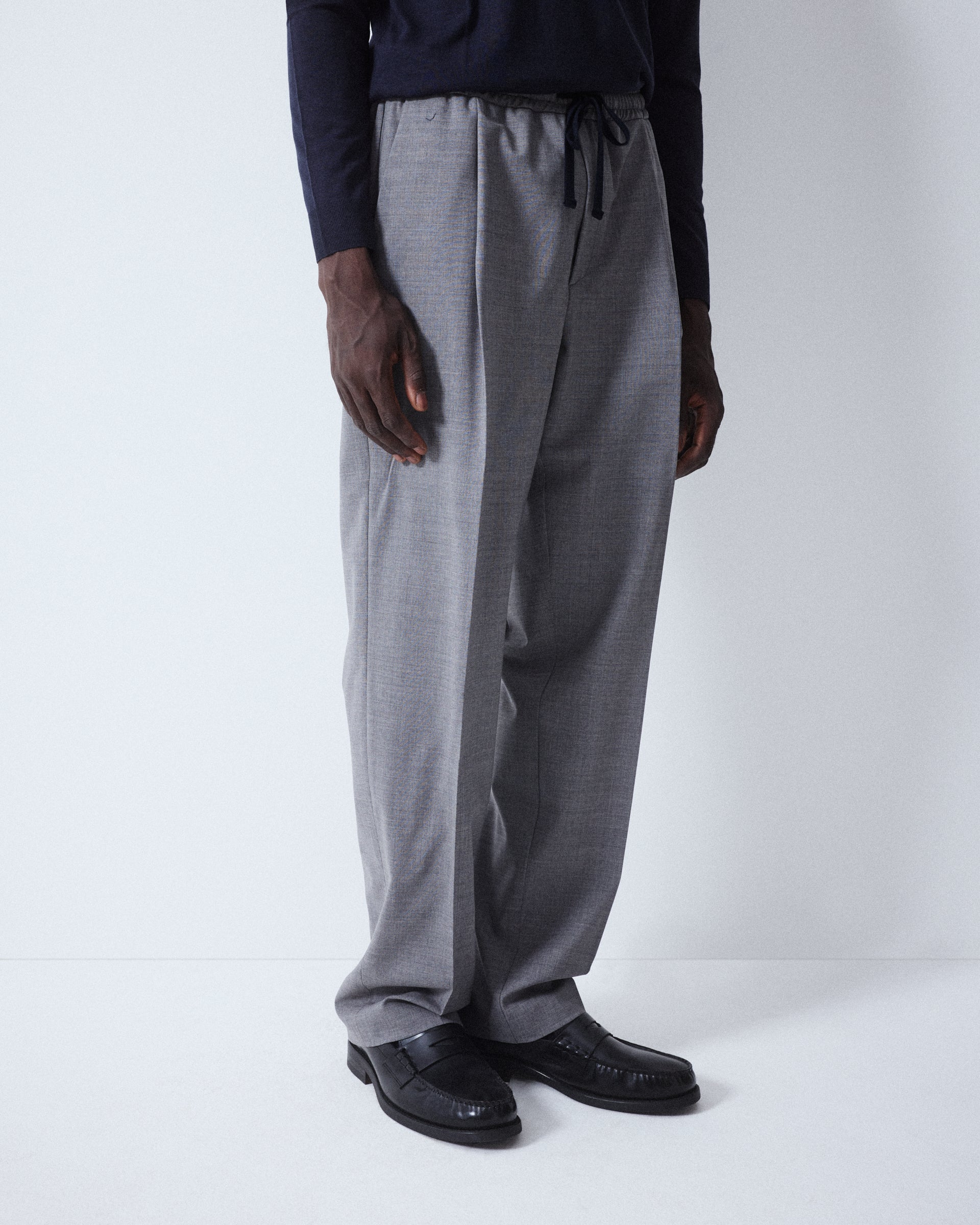 Pantalone Jared Lana Tecnica - GRIGIO MEDIO