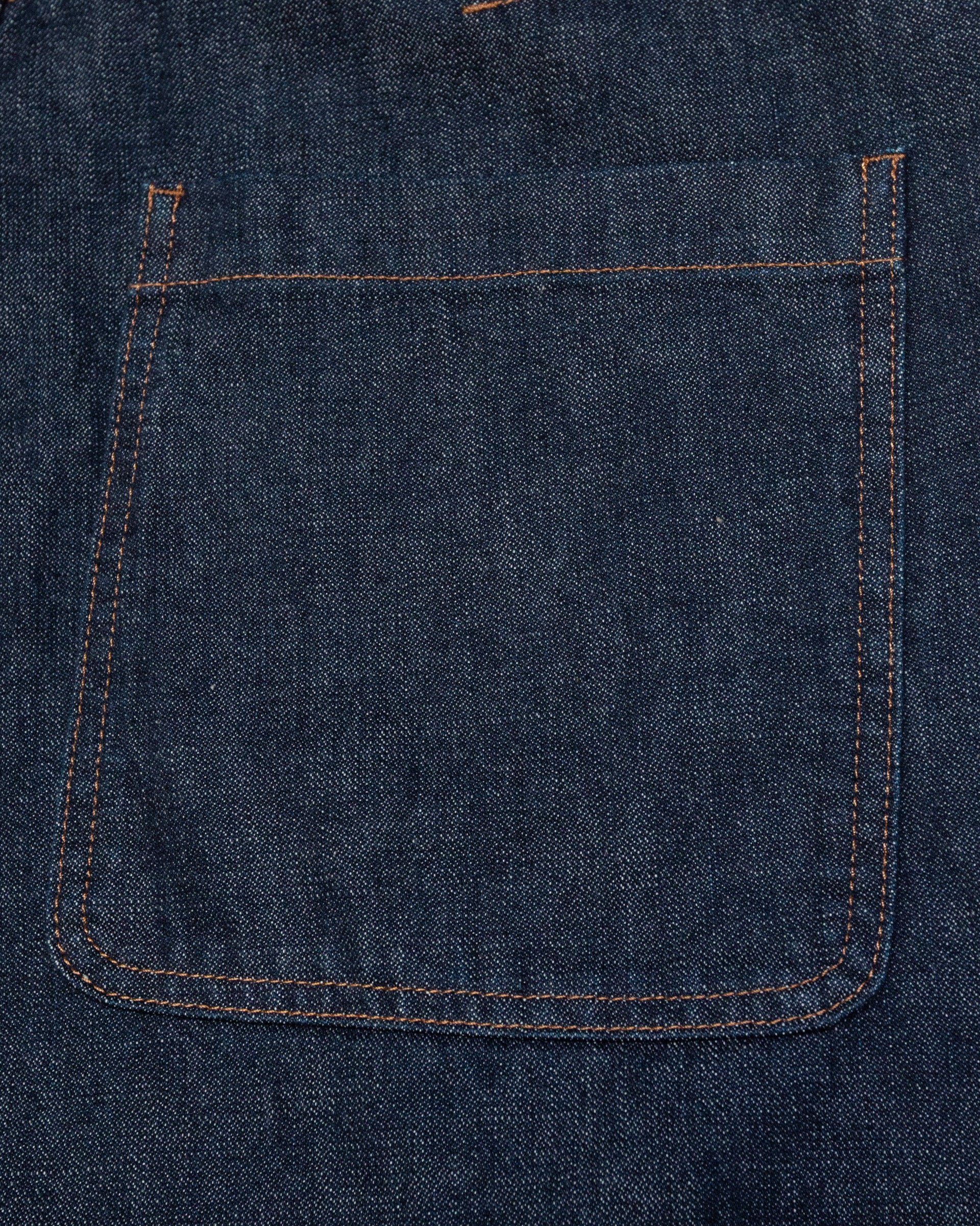 Pantalone over Odell in denim di cotone con cintura con fibbia. Blue - Denim