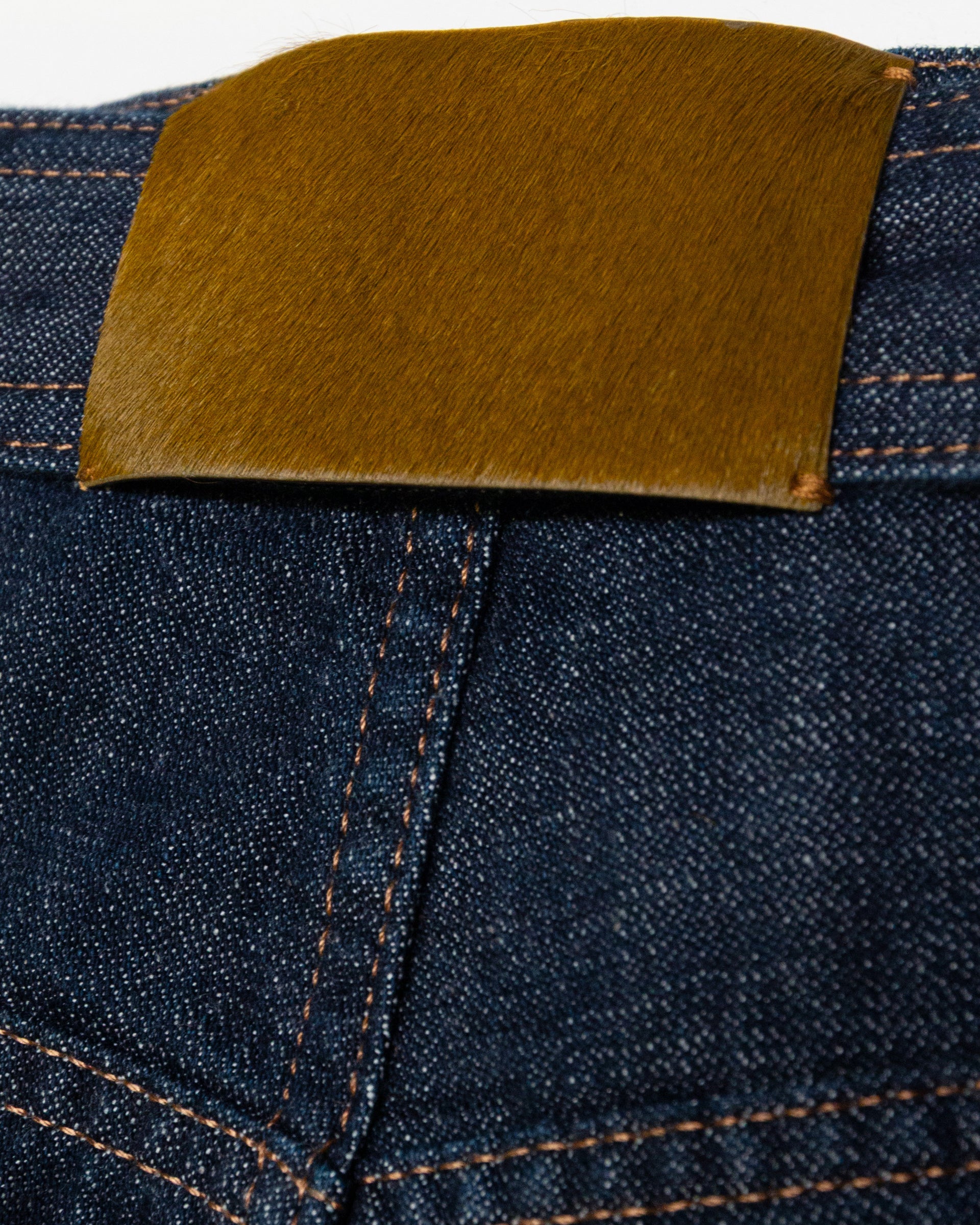 Pantalone over Odell in denim di cotone con cintura con fibbia. Blue - Denim