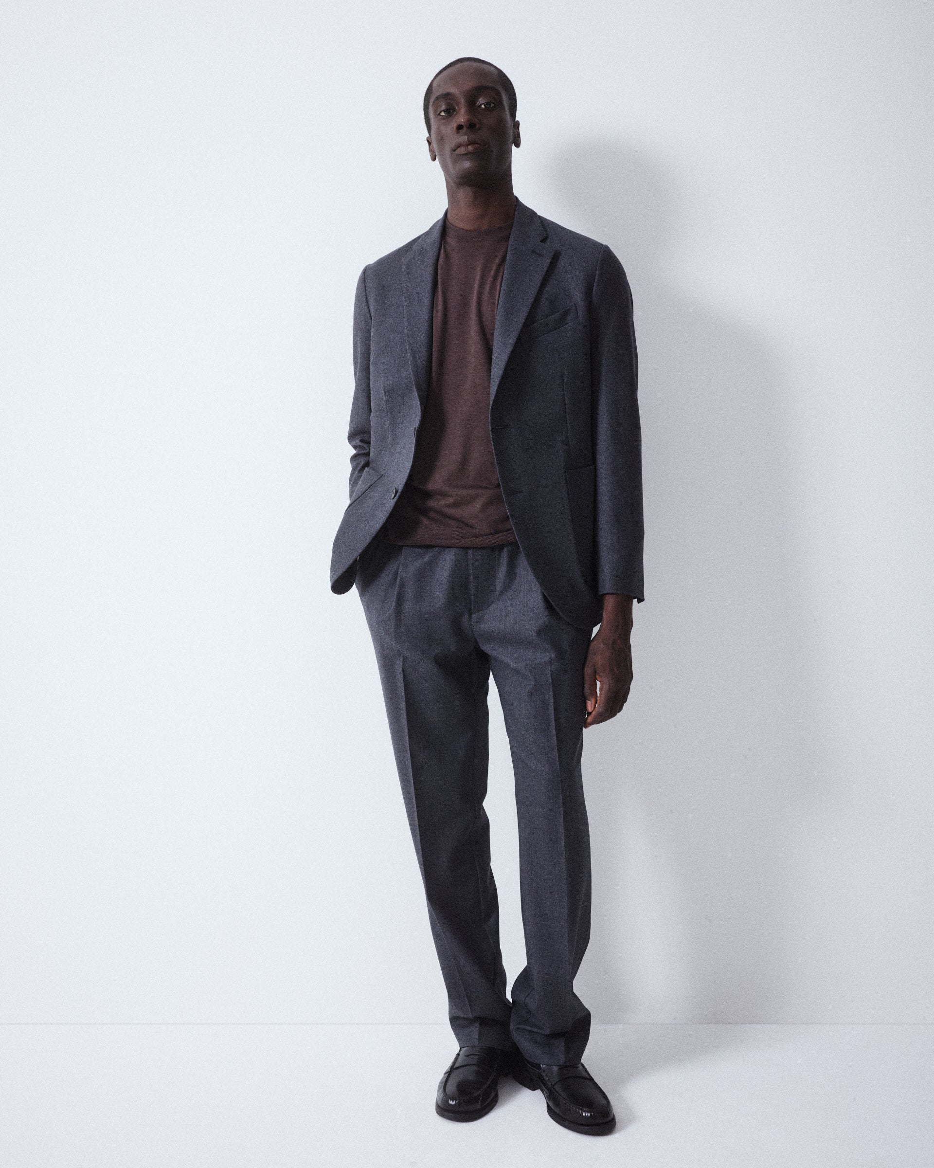 Pantalone Jared Flanella - GRIGIO SCURO